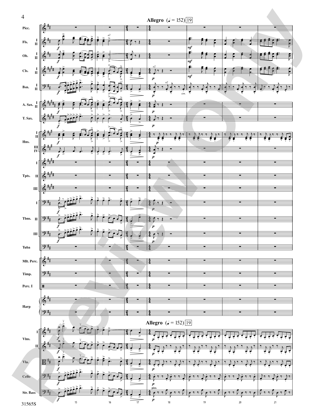 A Christmas Festival: Score