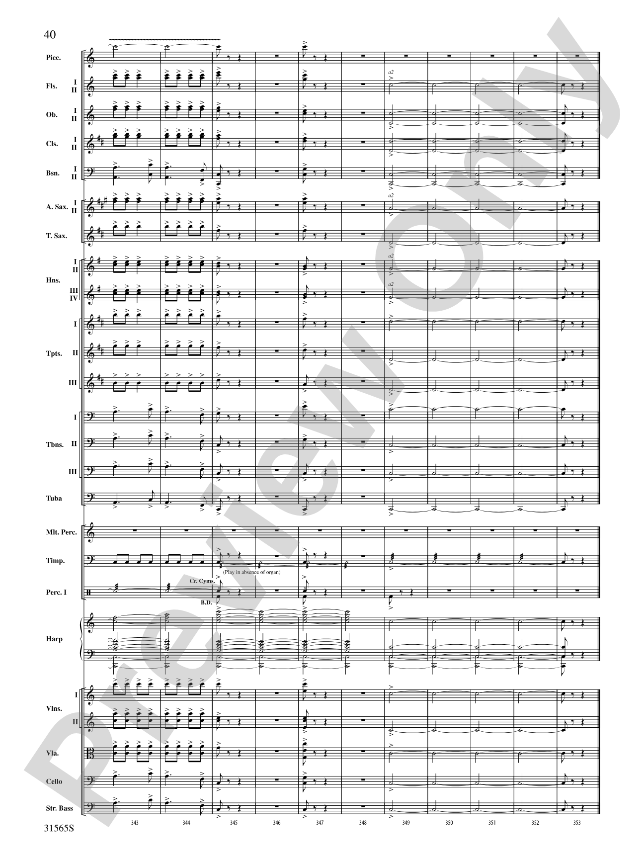 A Christmas Festival: Score