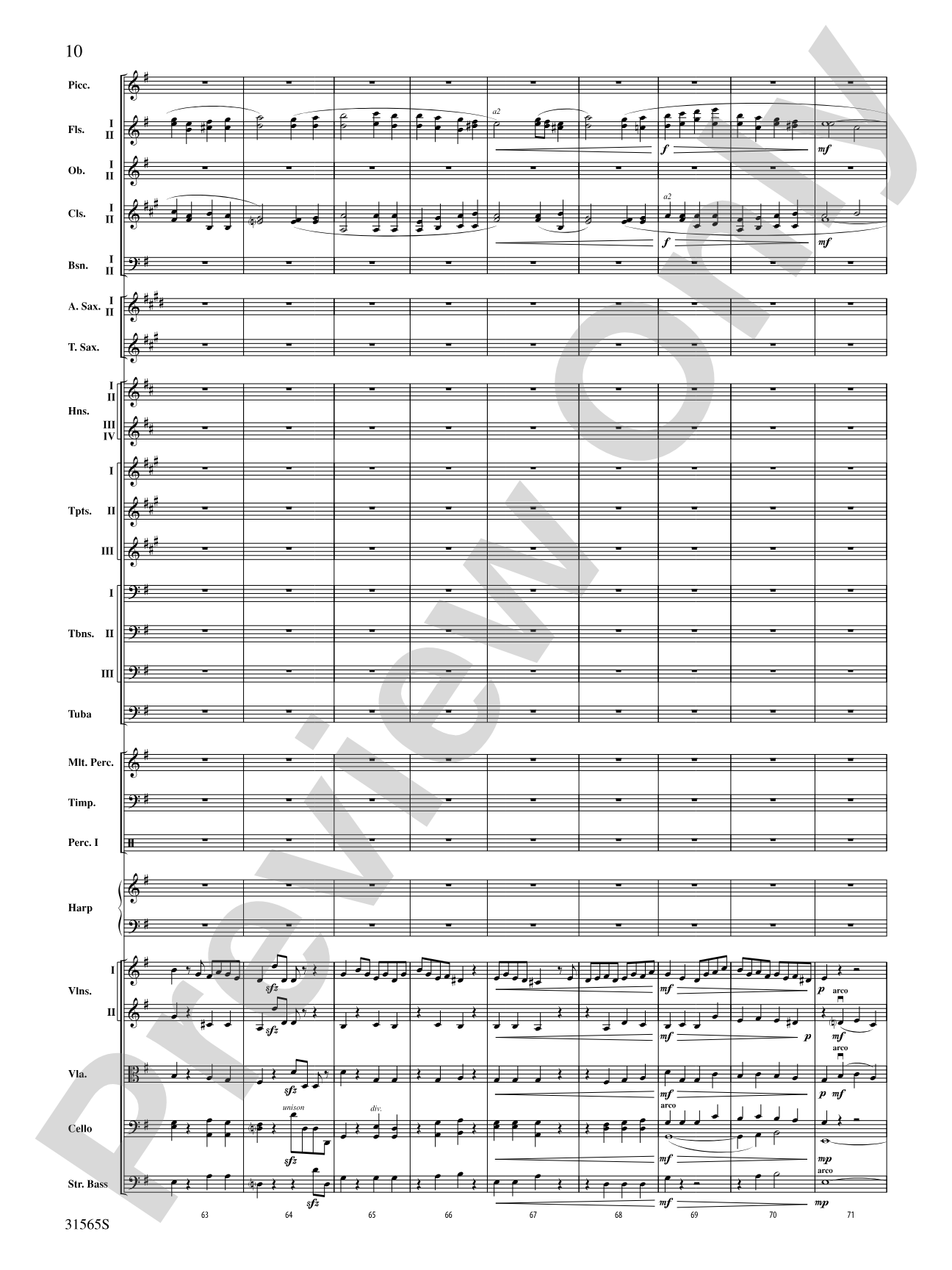 A Christmas Festival: Score