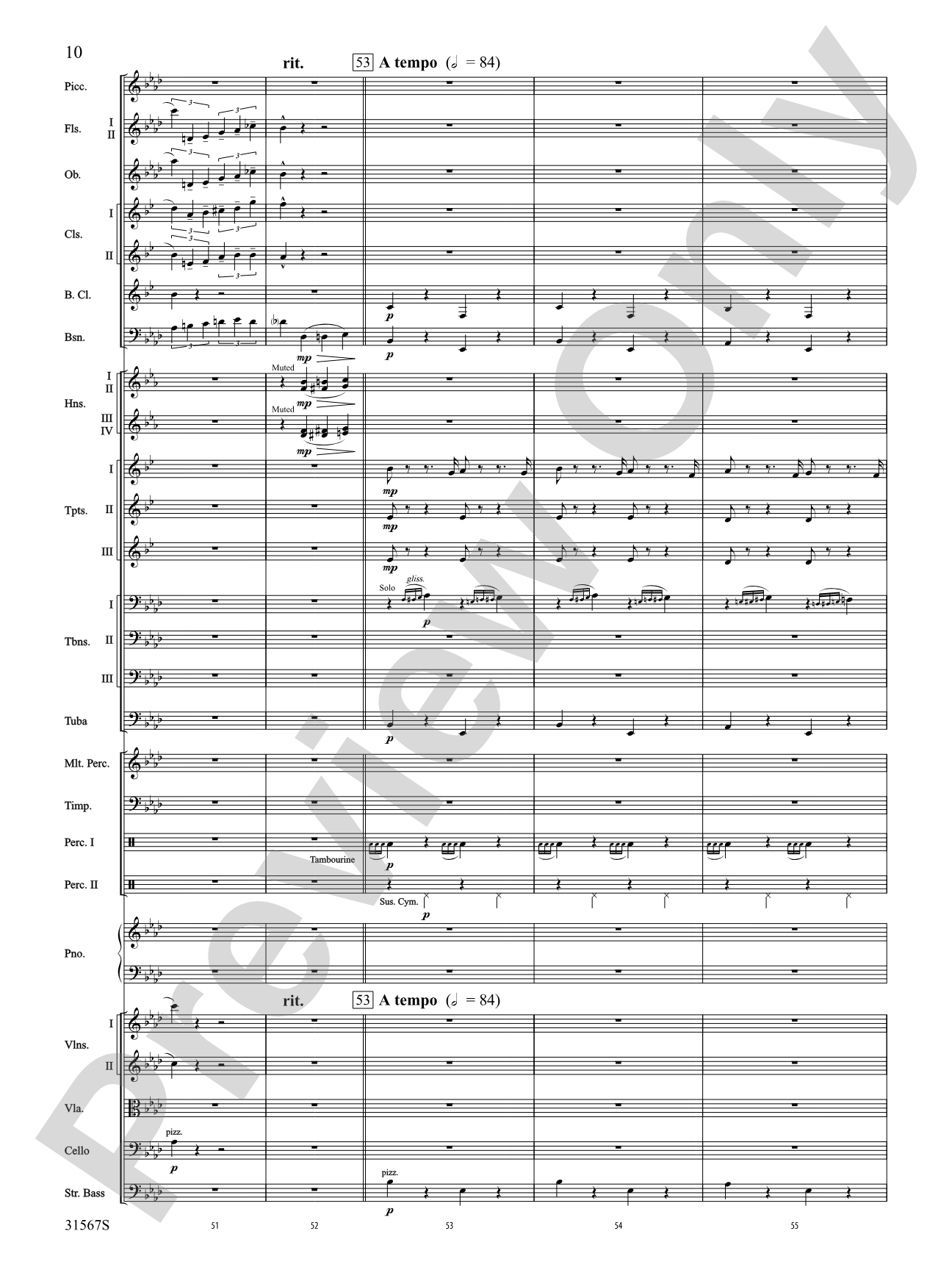 Tahiti Trot: Full Orchestra Conductor Score & Parts
