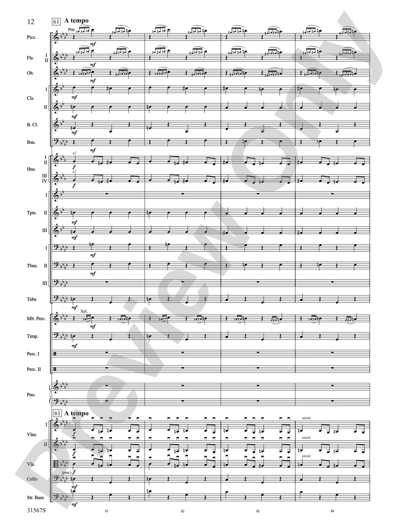 Tahiti Trot: Full Orchestra Conductor Score & Parts