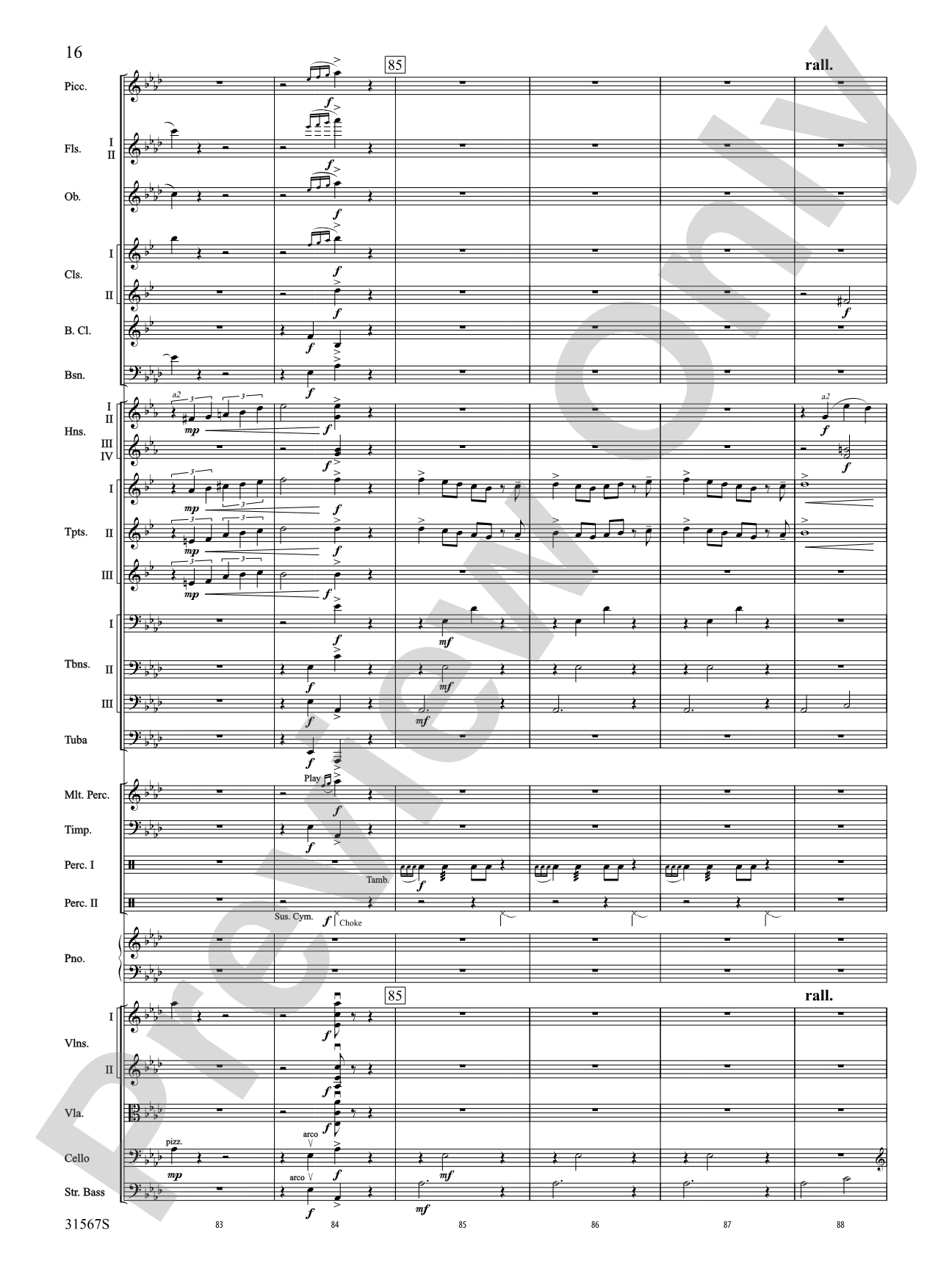 Tahiti Trot: Full Orchestra Conductor Score & Parts