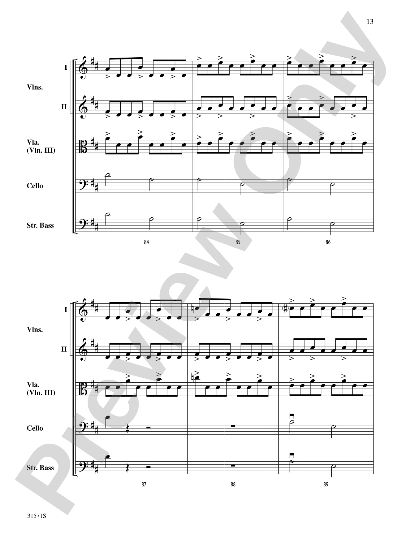 Beaumont Rag: String Orchestra Conductor Score & Parts