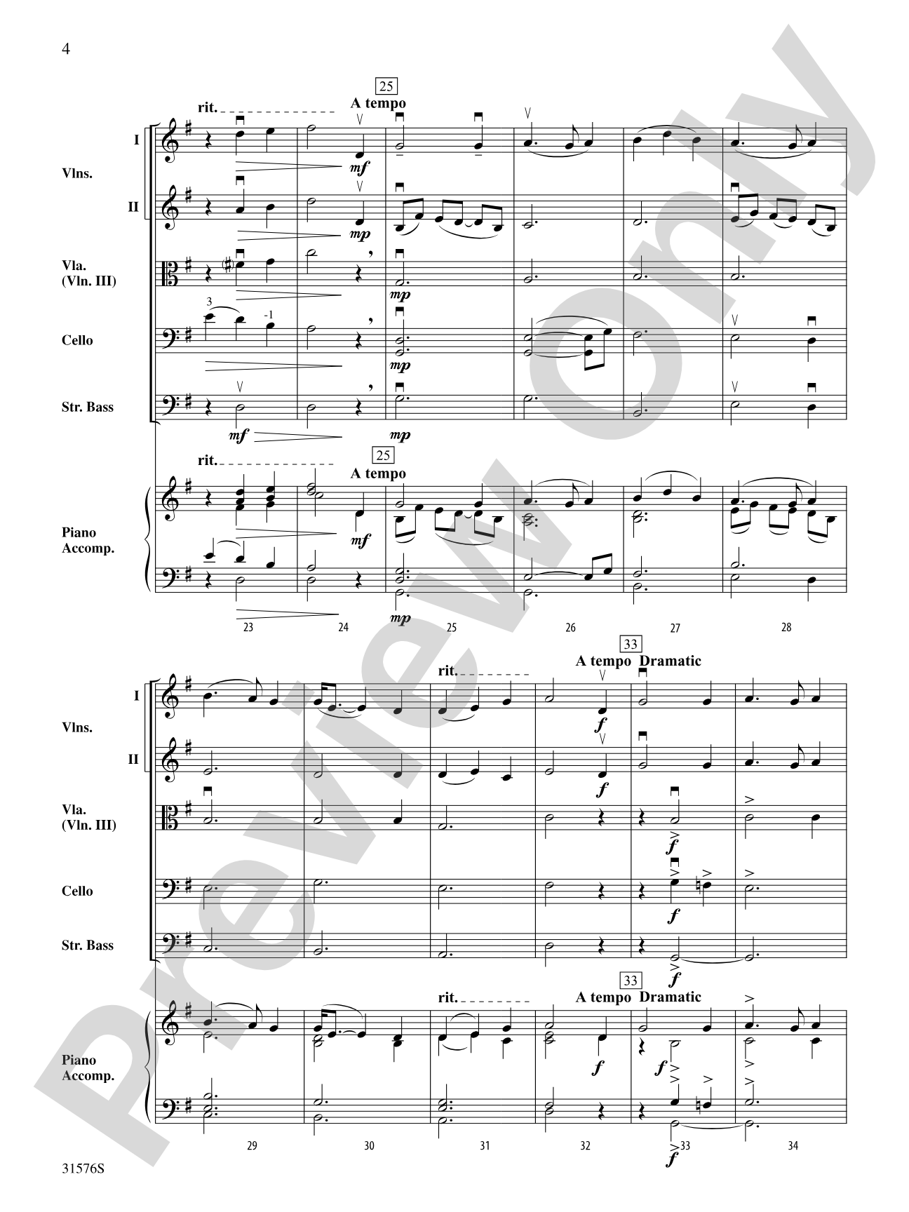 The Banks of Bonnie Doon: String Orchestra Conductor Score & Parts