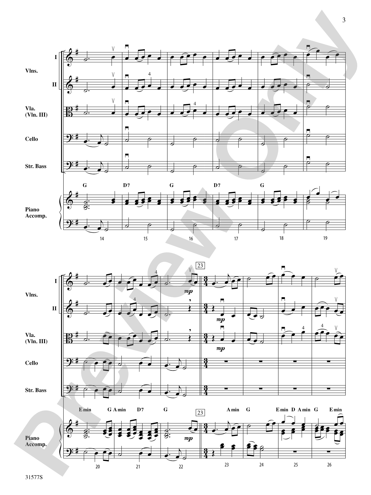 Still the First Noel: String Orchestra Conductor Score & Parts