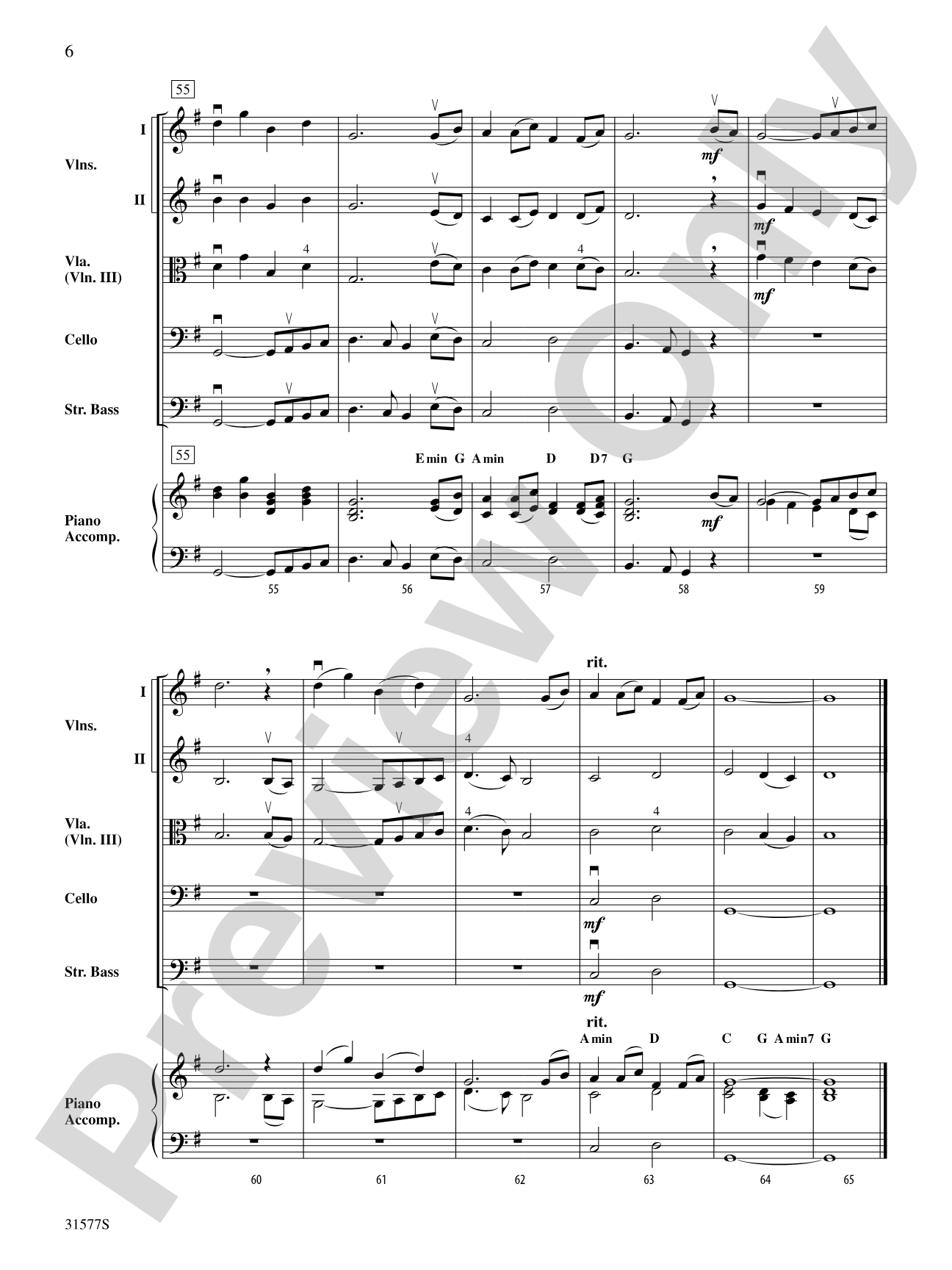 Still the First Noel: String Orchestra Conductor Score & Parts