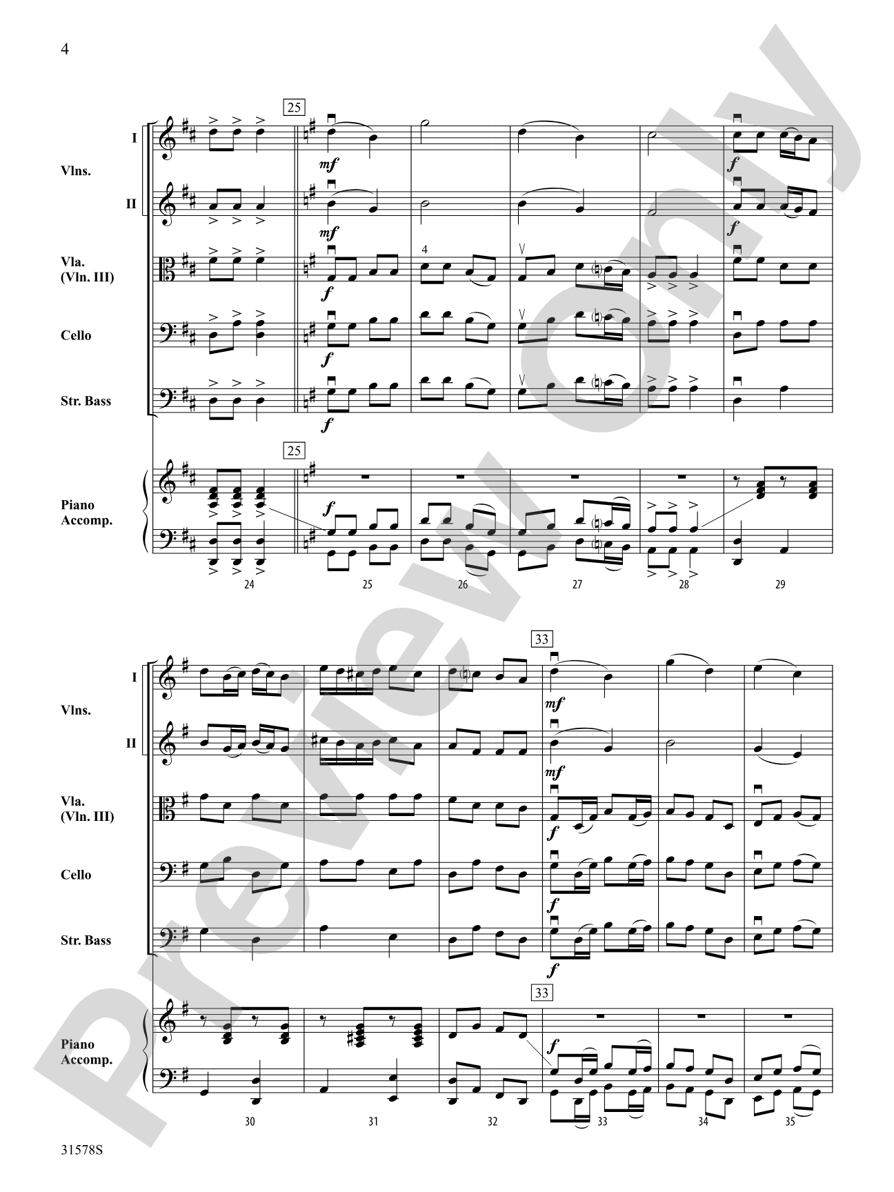 A Playful Polka: String Orchestra Conductor Score & Parts