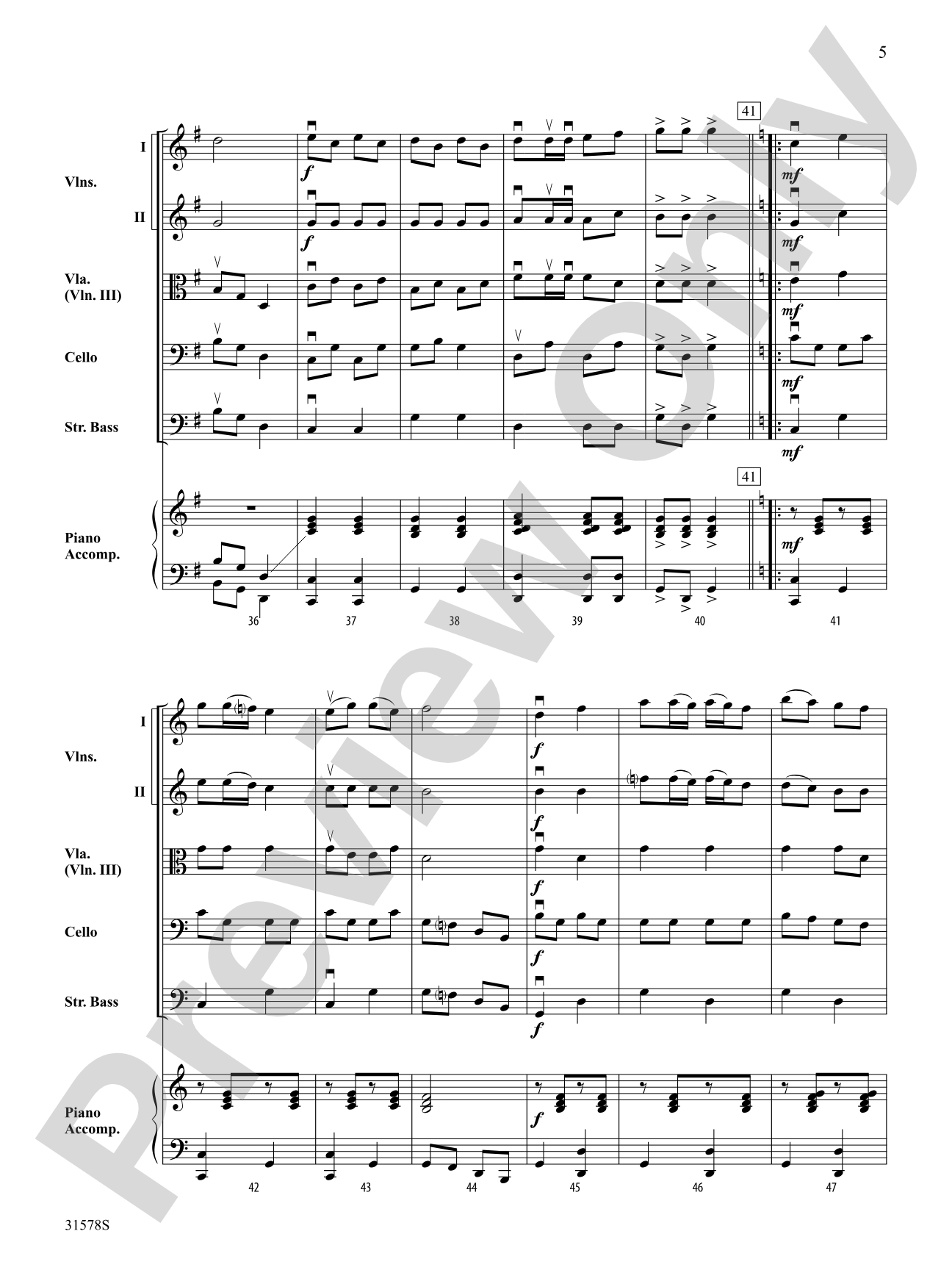 A Playful Polka: String Orchestra Conductor Score & Parts