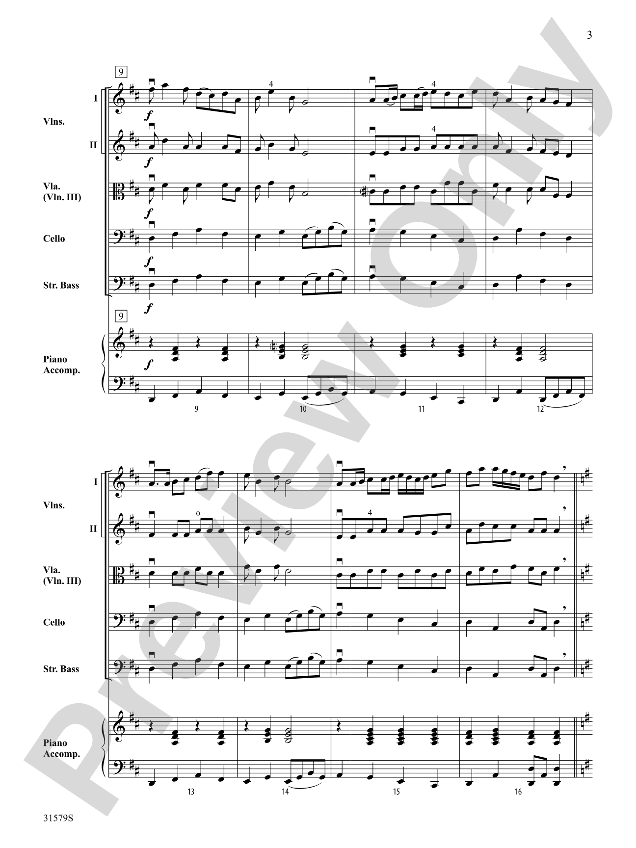 Roseland: String Orchestra Conductor Score & Parts