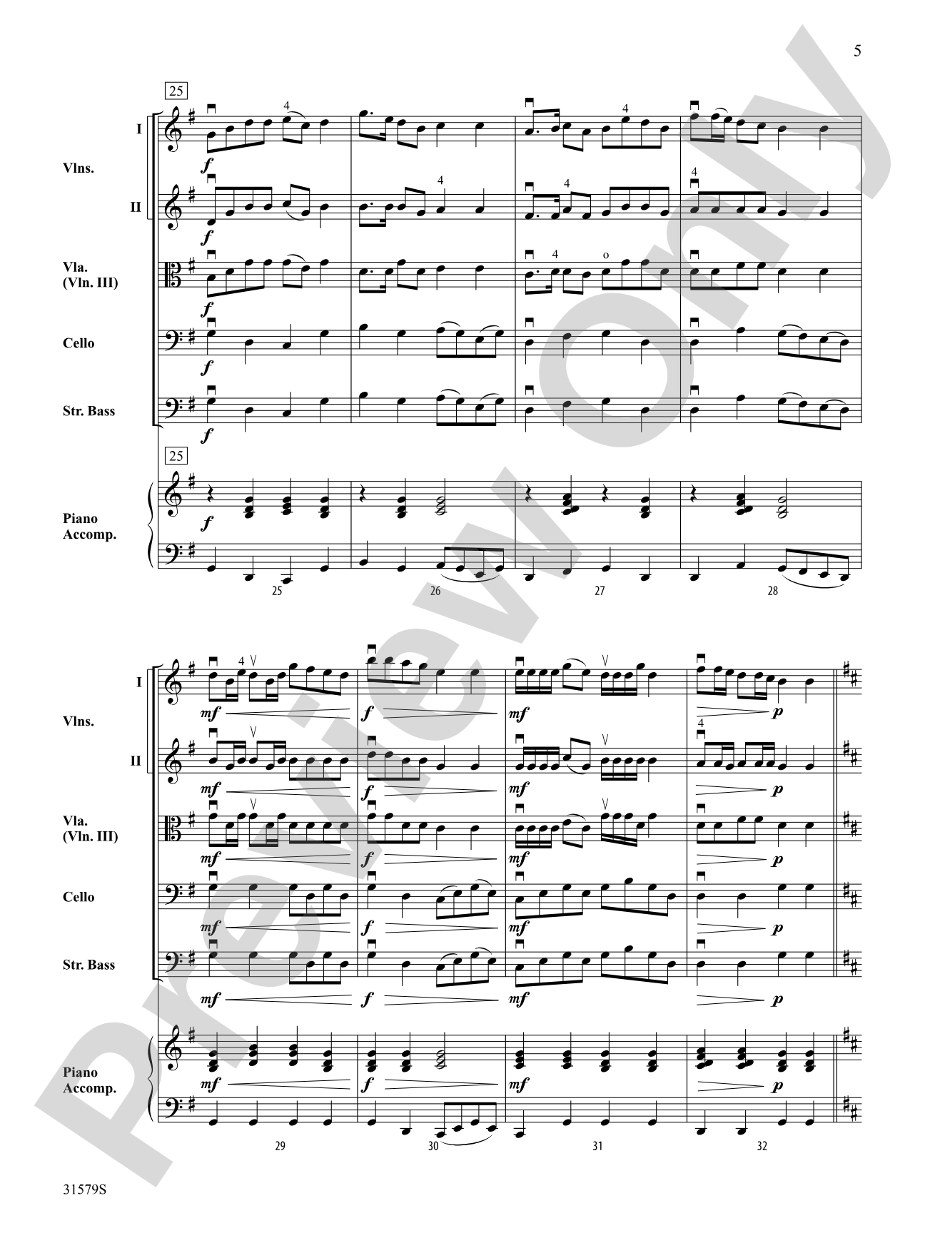 Roseland: String Orchestra Conductor Score & Parts