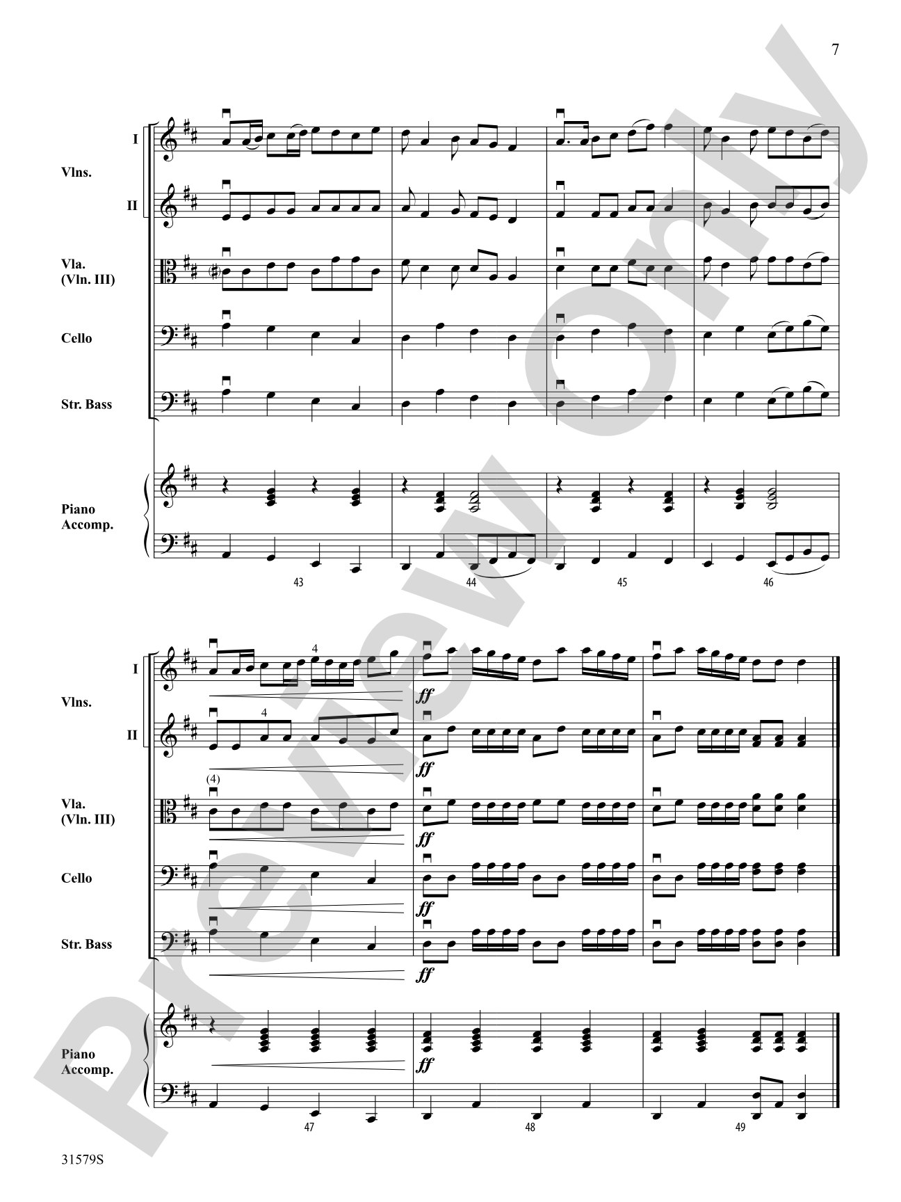 Roseland: String Orchestra Conductor Score & Parts