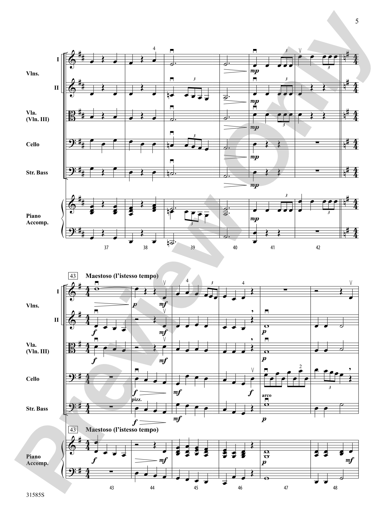 Cello Squadron: String Orchestra Conductor Score & Parts