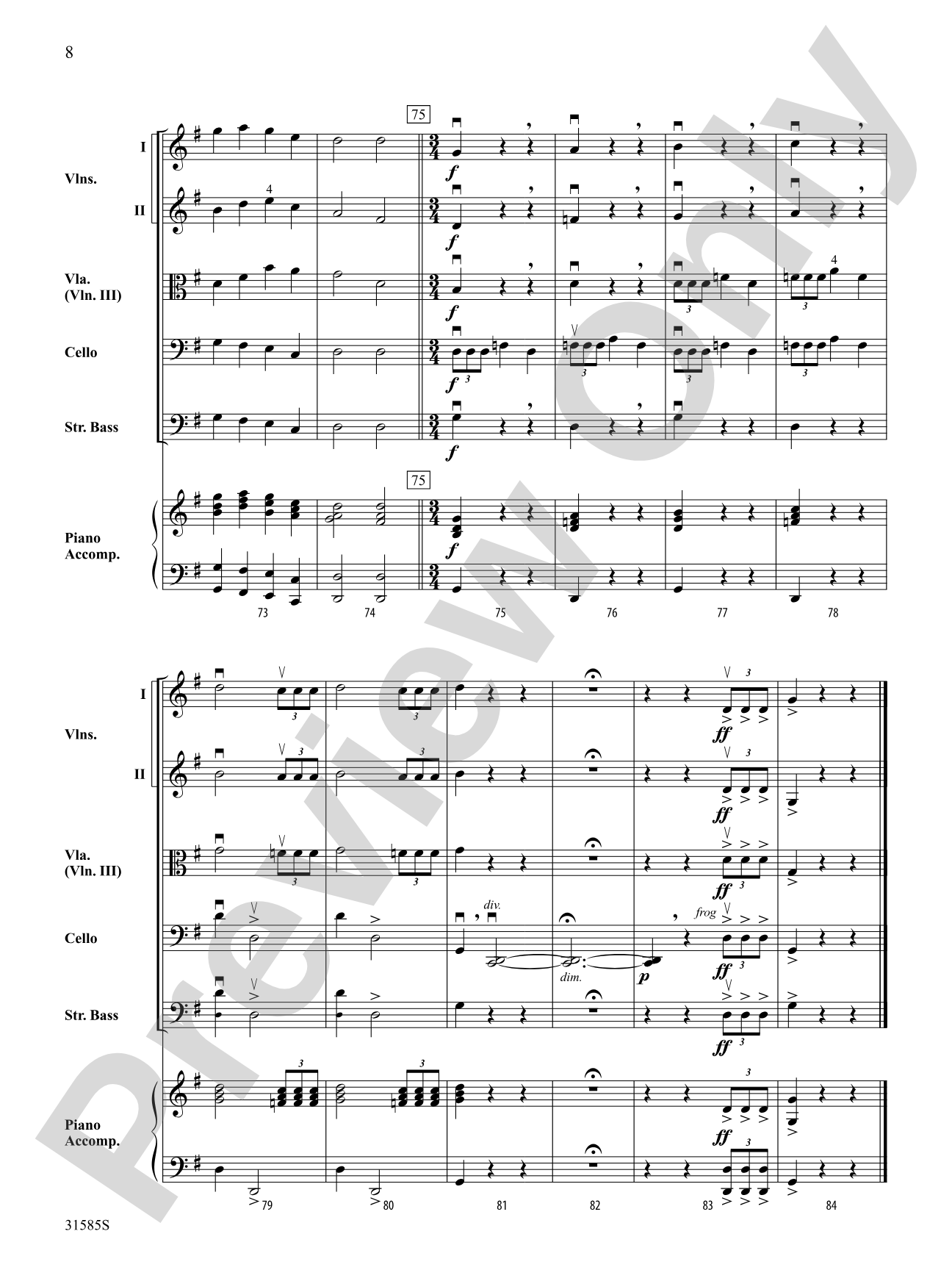 Cello Squadron: String Orchestra Conductor Score & Parts