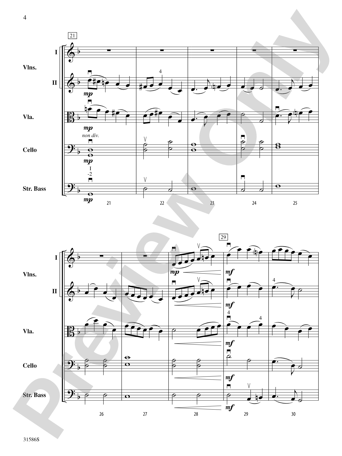 Commemorative Overture: String Orchestra Conductor Score & Parts