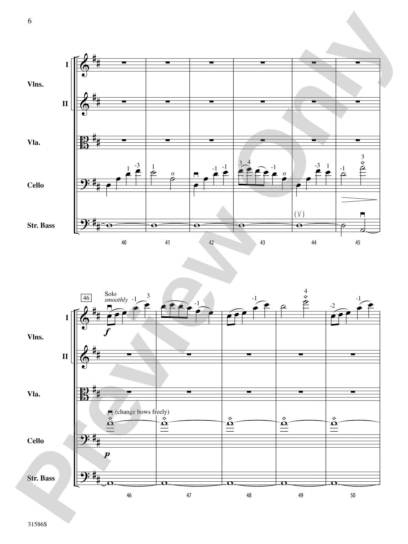 Commemorative Overture: String Orchestra Conductor Score & Parts