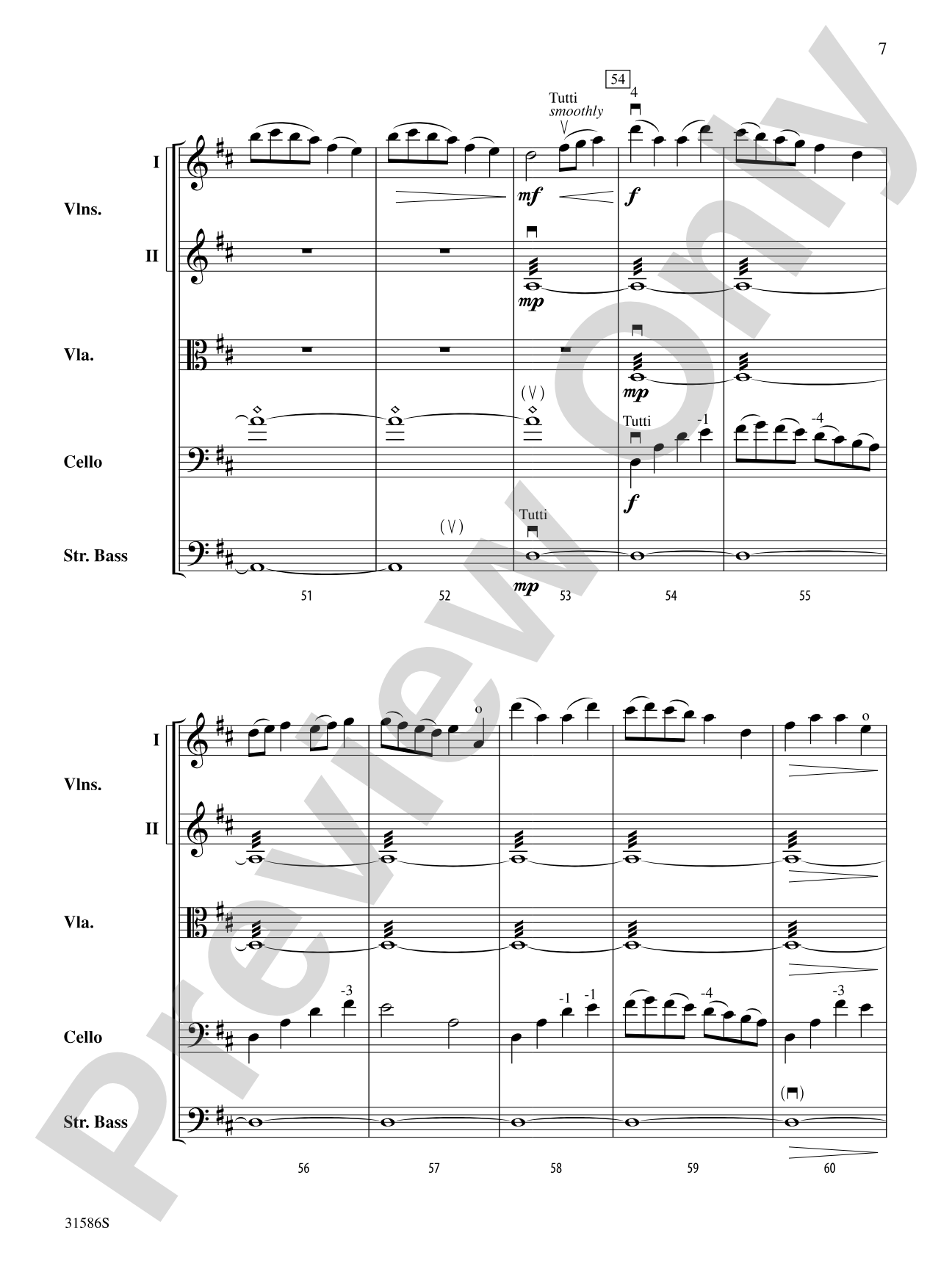 Commemorative Overture: String Orchestra Conductor Score & Parts