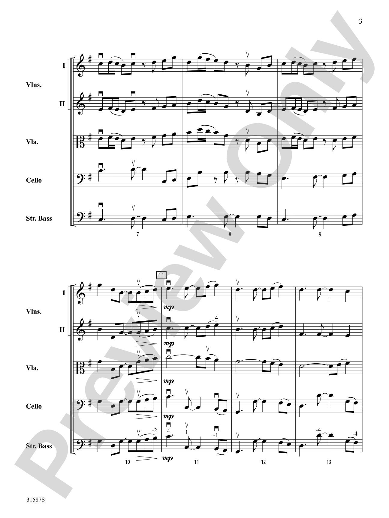 Día de Alegría (Day of Joy): String Orchestra Conductor Score & Parts