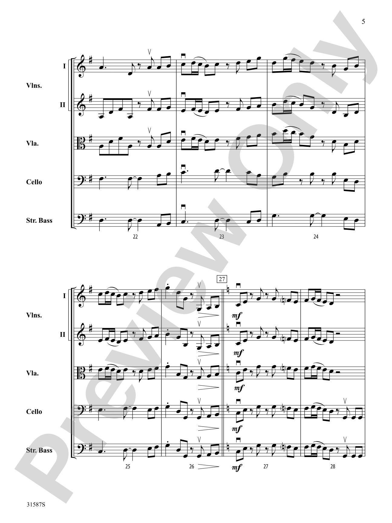 Día de Alegría (Day of Joy): String Orchestra Conductor Score & Parts