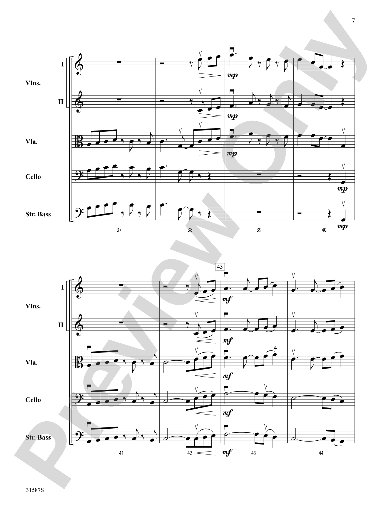Día de Alegría (Day of Joy): String Orchestra Conductor Score & Parts