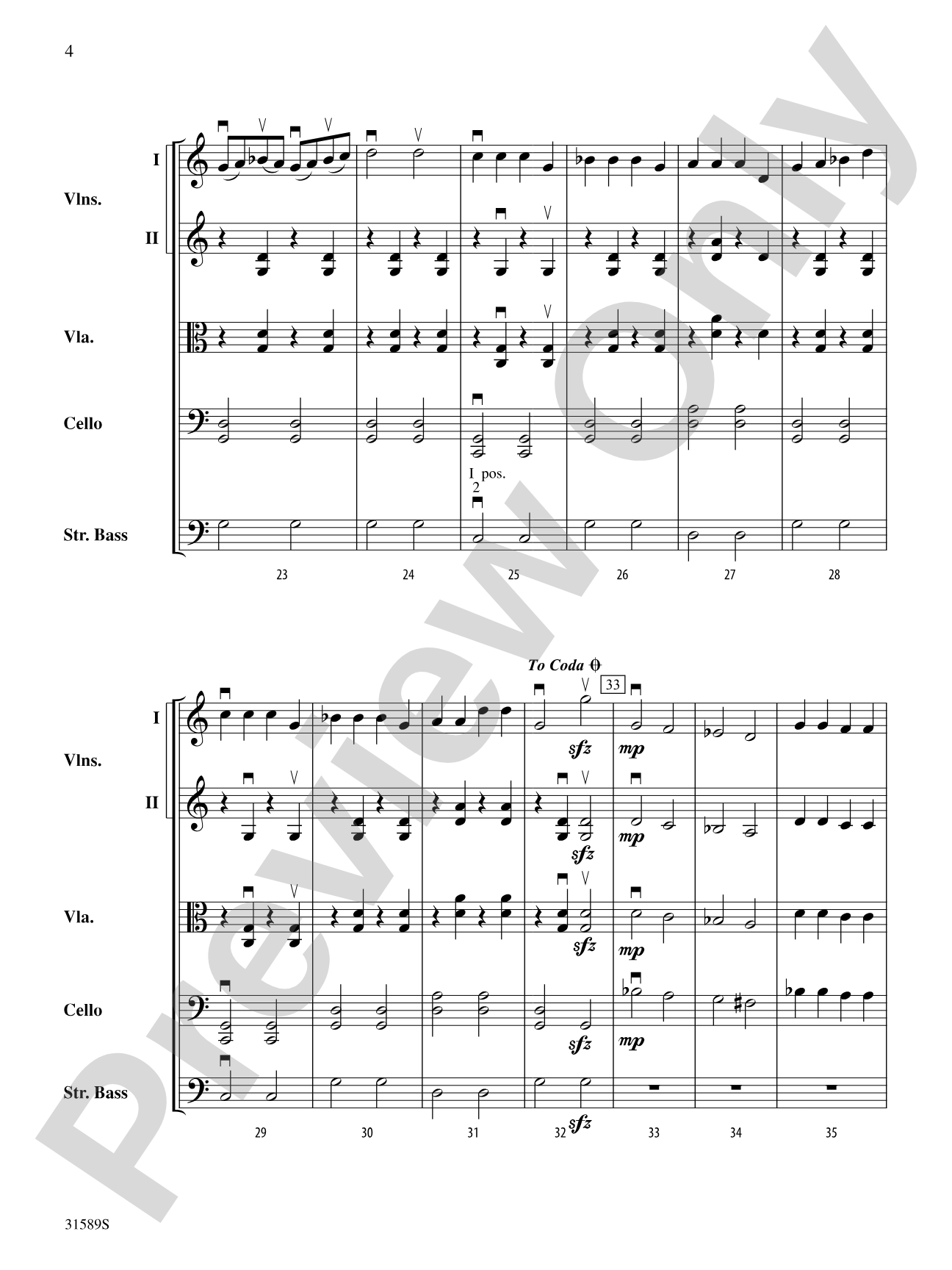 March of the Czar: String Orchestra Conductor Score & Parts