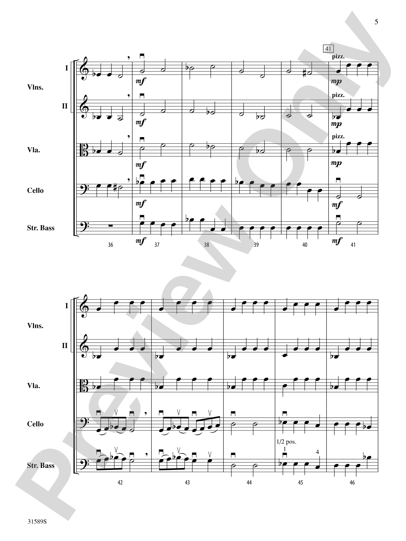 March of the Czar: String Orchestra Conductor Score & Parts