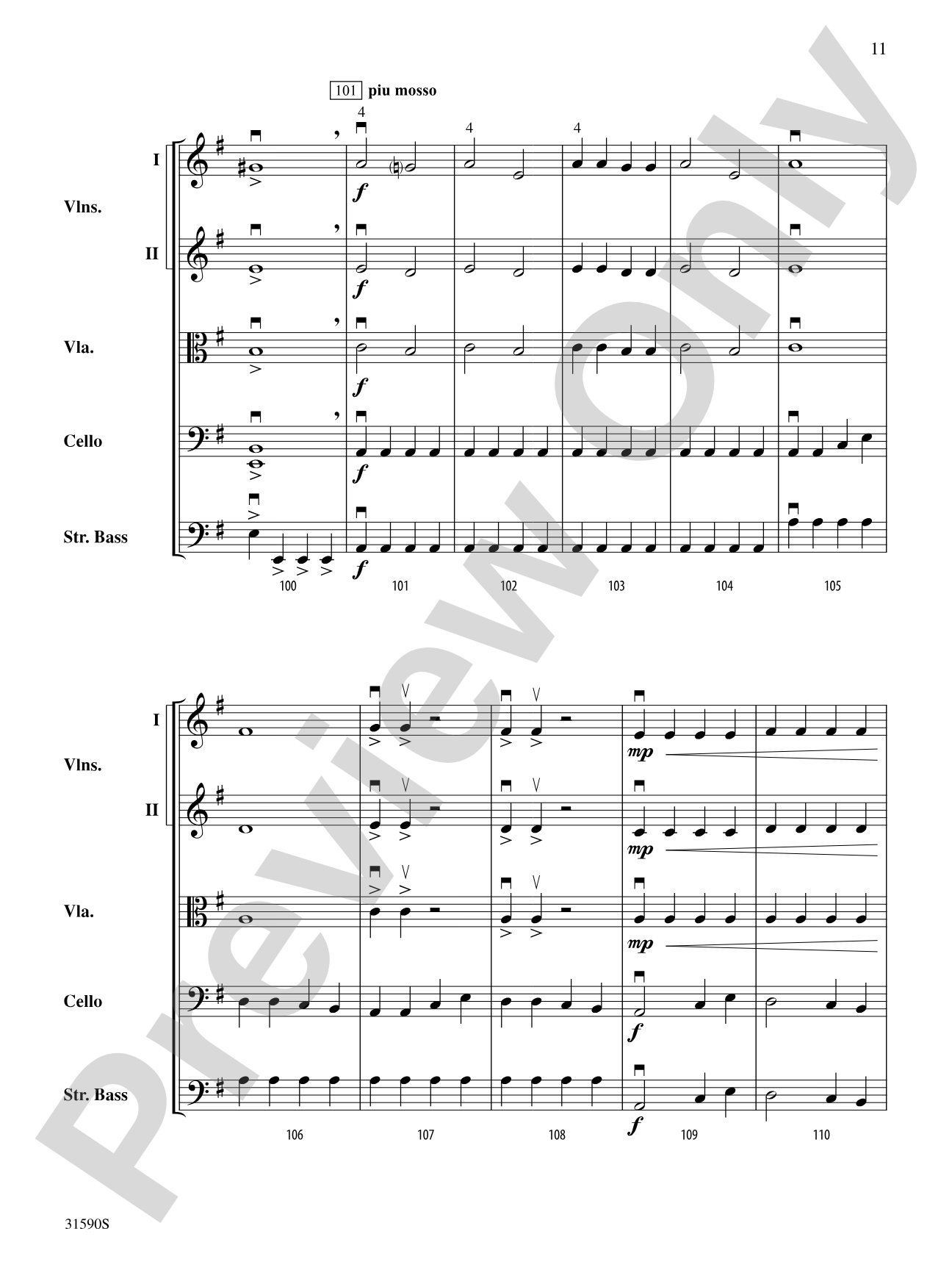 Viking Ships of Old: String Orchestra Conductor Score & Parts