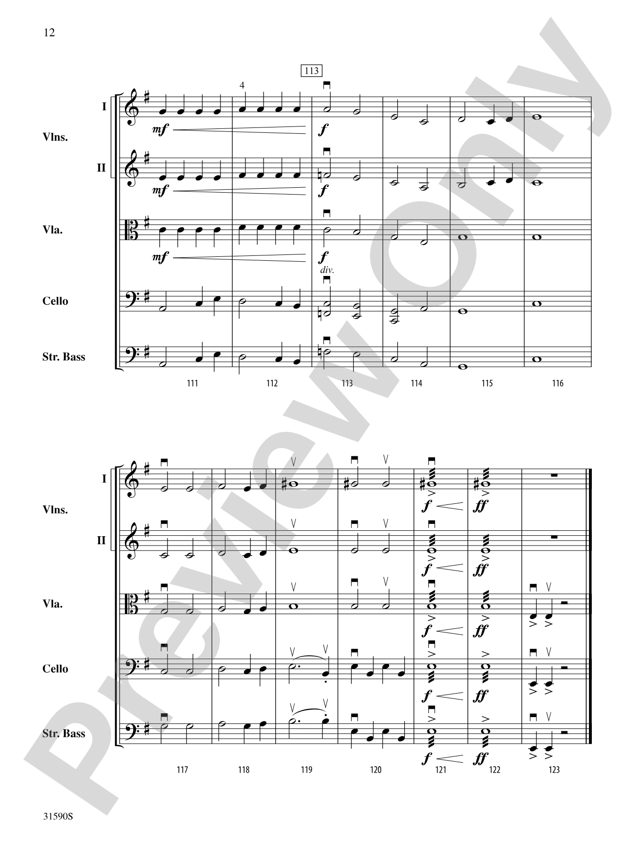 Viking Ships of Old: String Orchestra Conductor Score & Parts