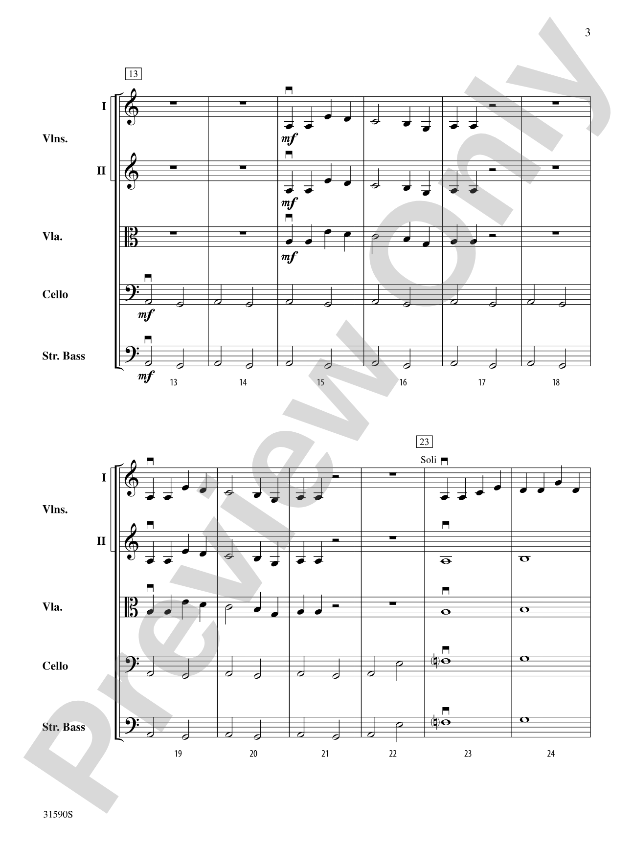 Viking Ships of Old: String Orchestra Conductor Score & Parts