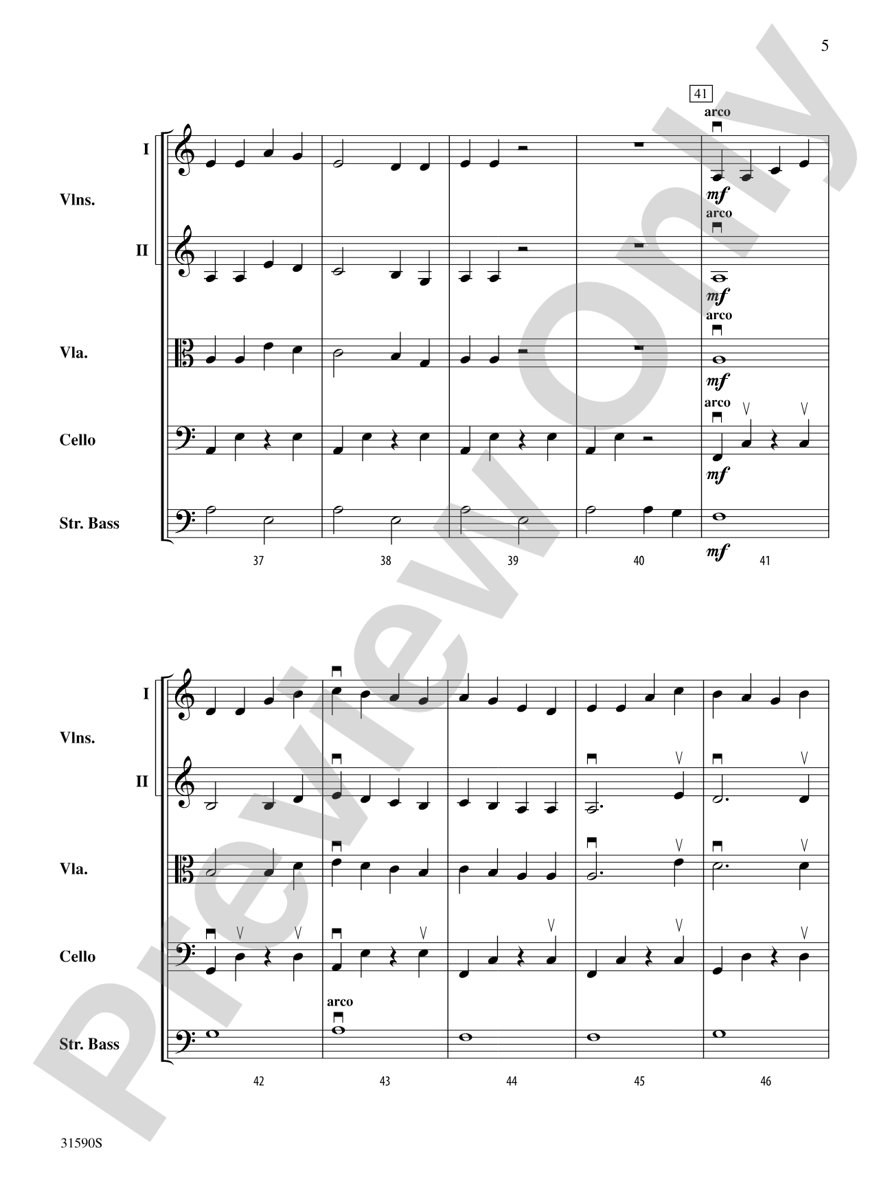 Viking Ships of Old: String Orchestra Conductor Score & Parts