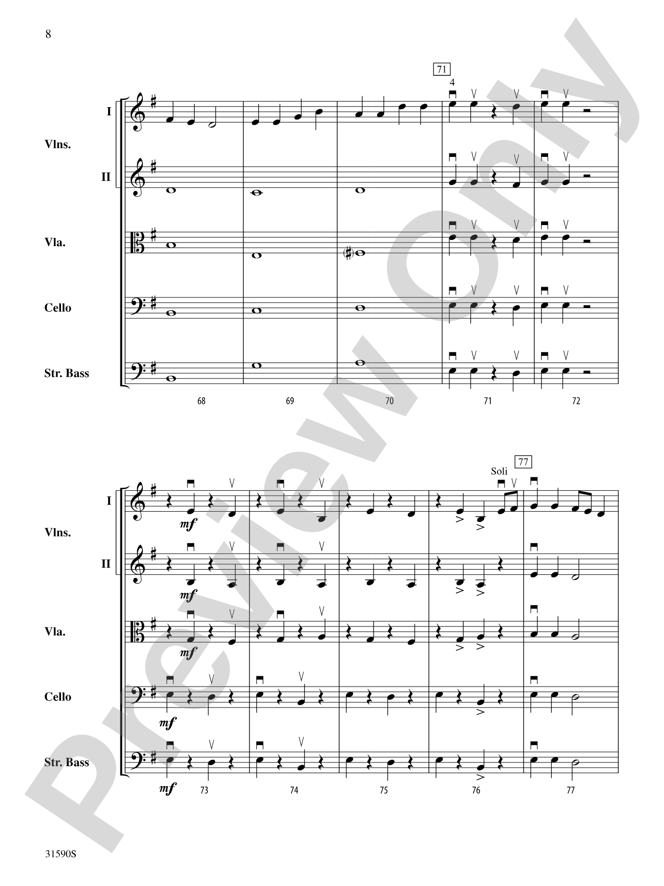 Viking Ships of Old: String Orchestra Conductor Score & Parts