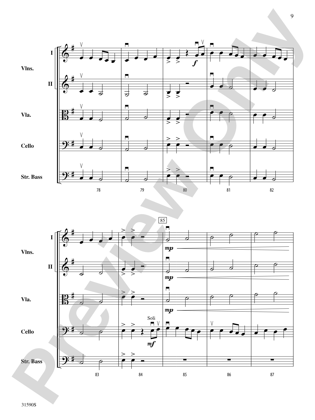 Viking Ships of Old: String Orchestra Conductor Score & Parts