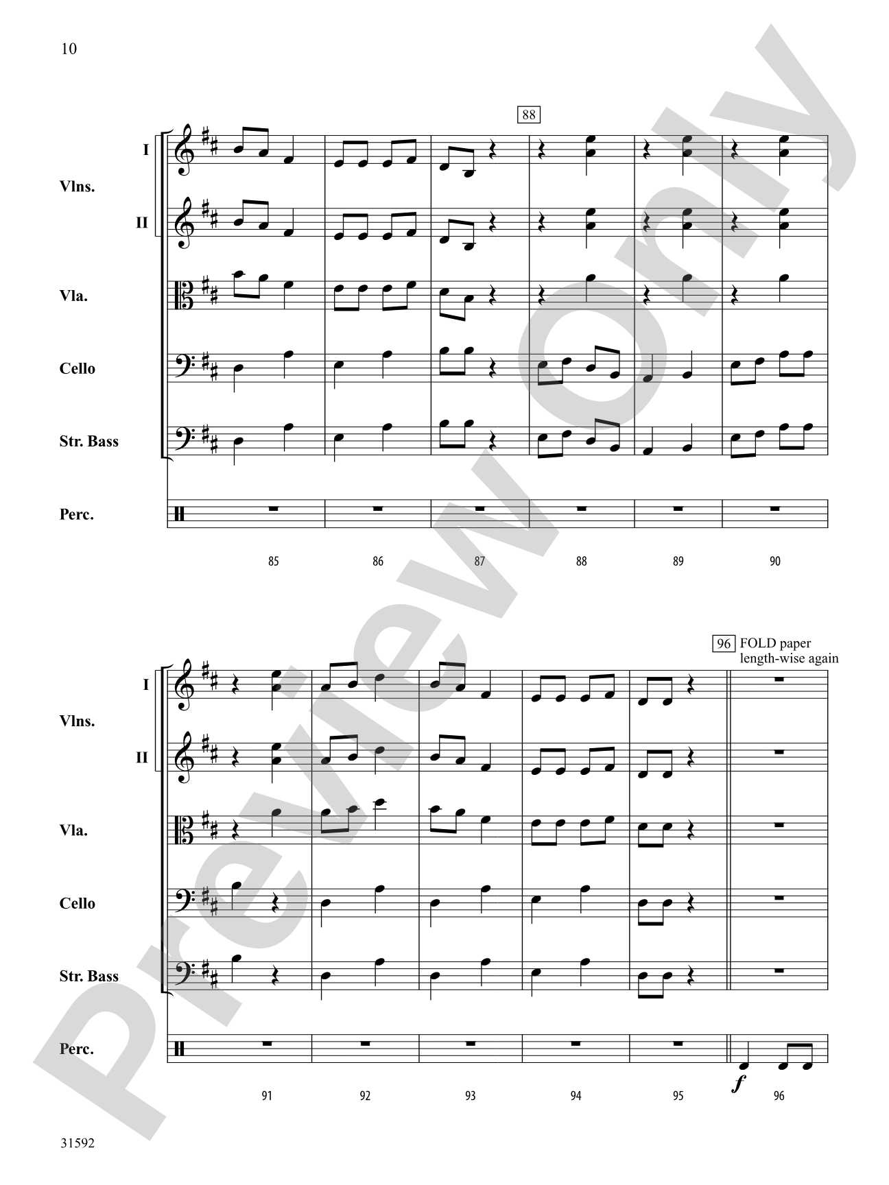 Ear-igami: String Orchestra Conductor Score & Parts
