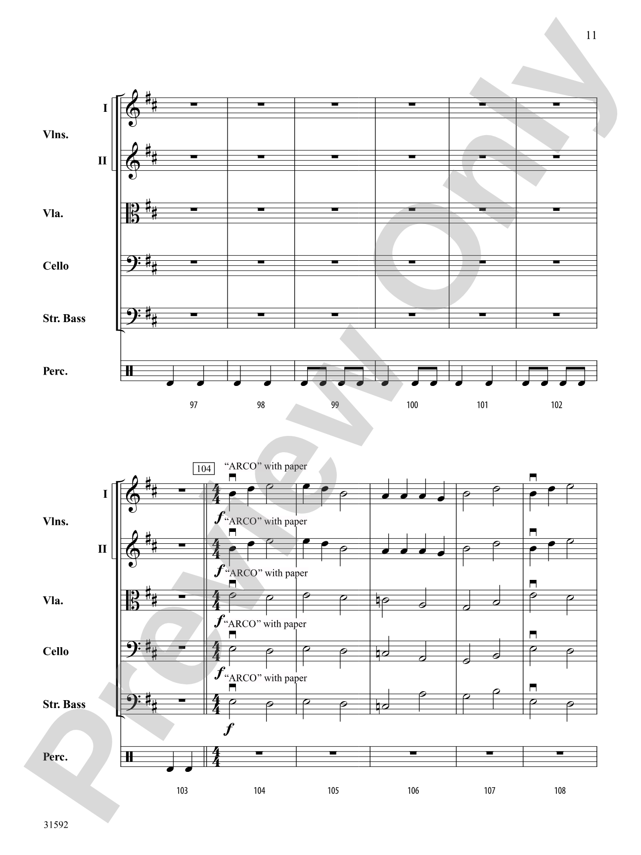Ear-igami: String Orchestra Conductor Score & Parts