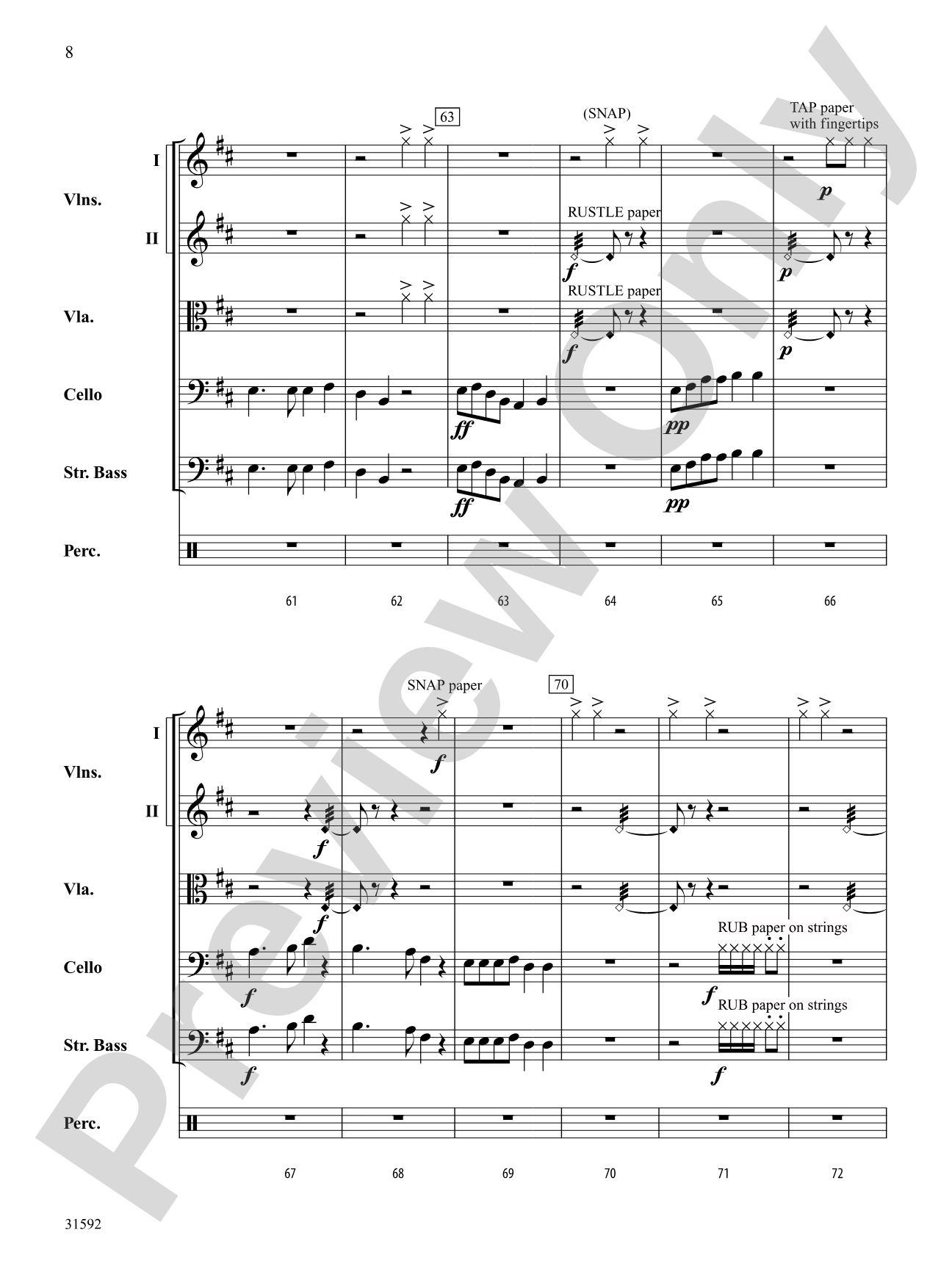 Ear-igami: String Orchestra Conductor Score & Parts