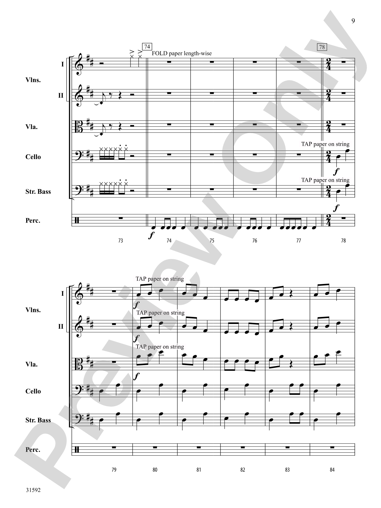 Ear-igami: String Orchestra Conductor Score & Parts