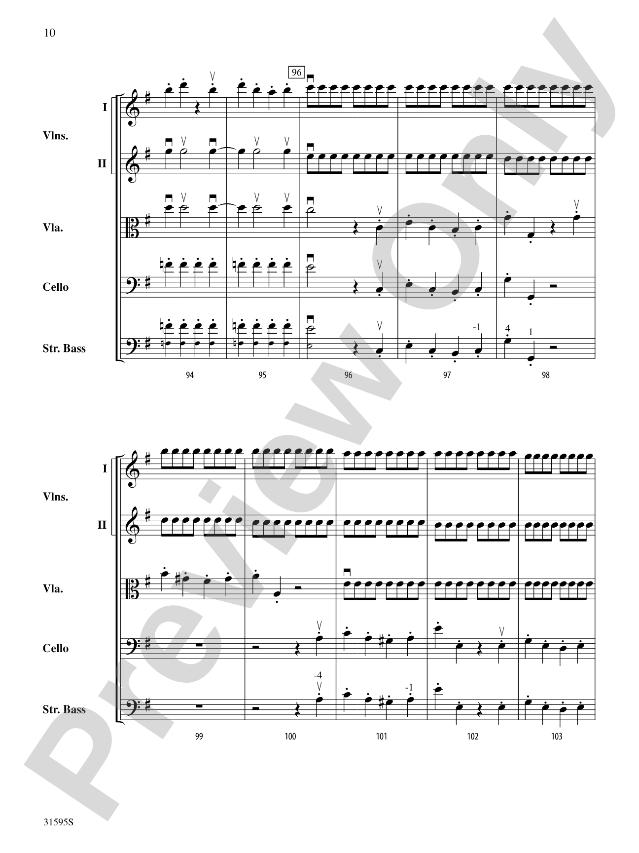 Symphony No. 44 "Trauer" (4th Movement): String Orchestra Conductor Score & Parts