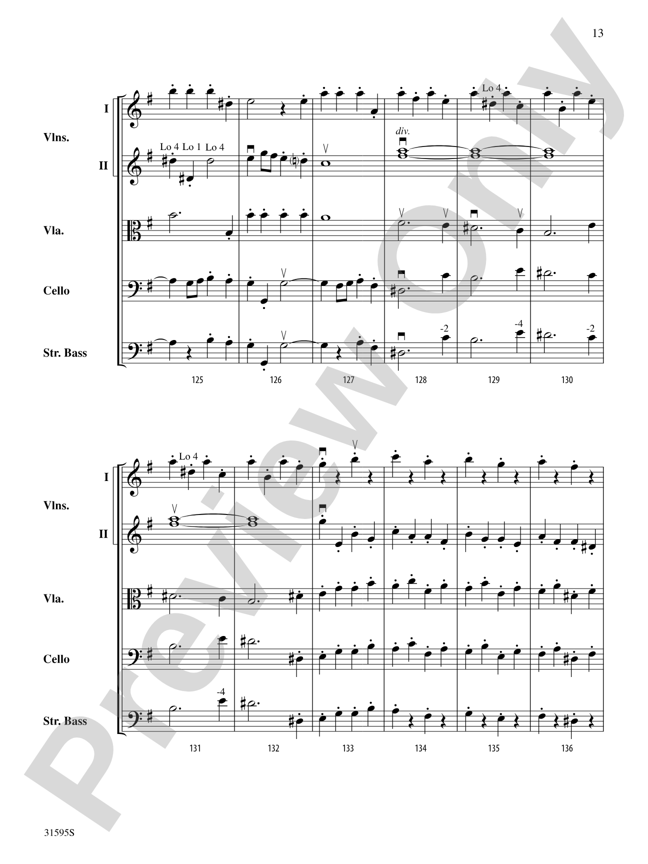 Symphony No. 44 "Trauer" (4th Movement): String Orchestra Conductor Score & Parts