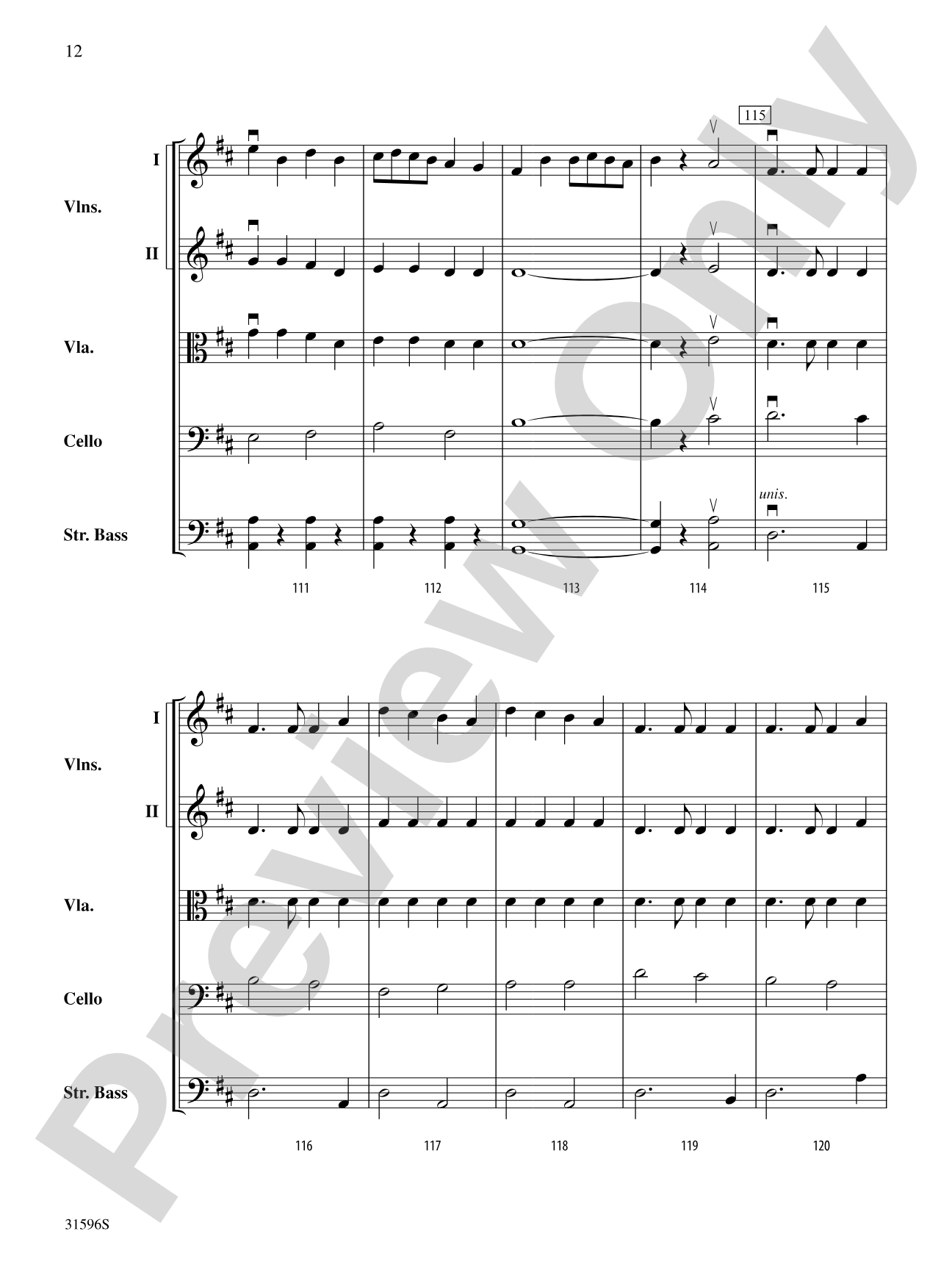 March from Suite No. 1: String Orchestra Conductor Score & Parts