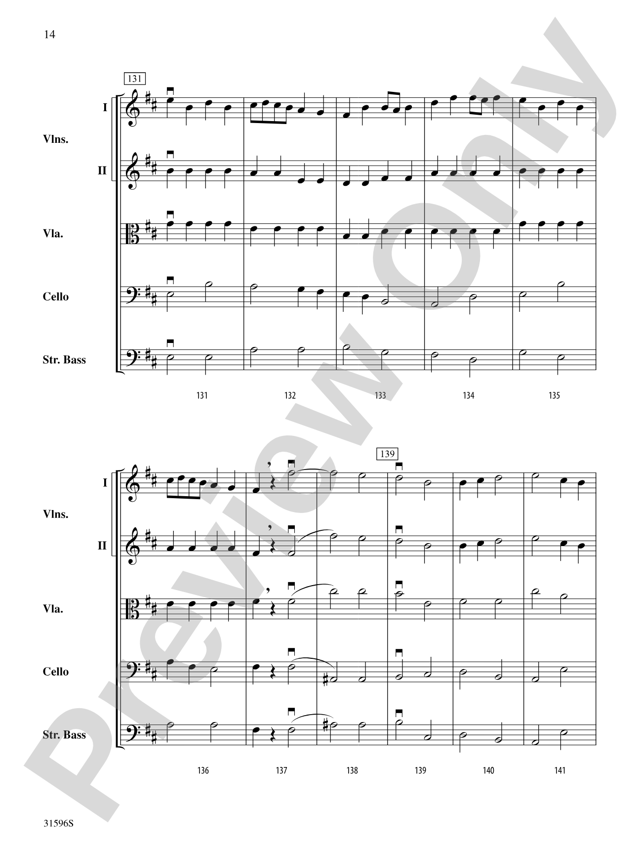 March from Suite No. 1: String Orchestra Conductor Score & Parts