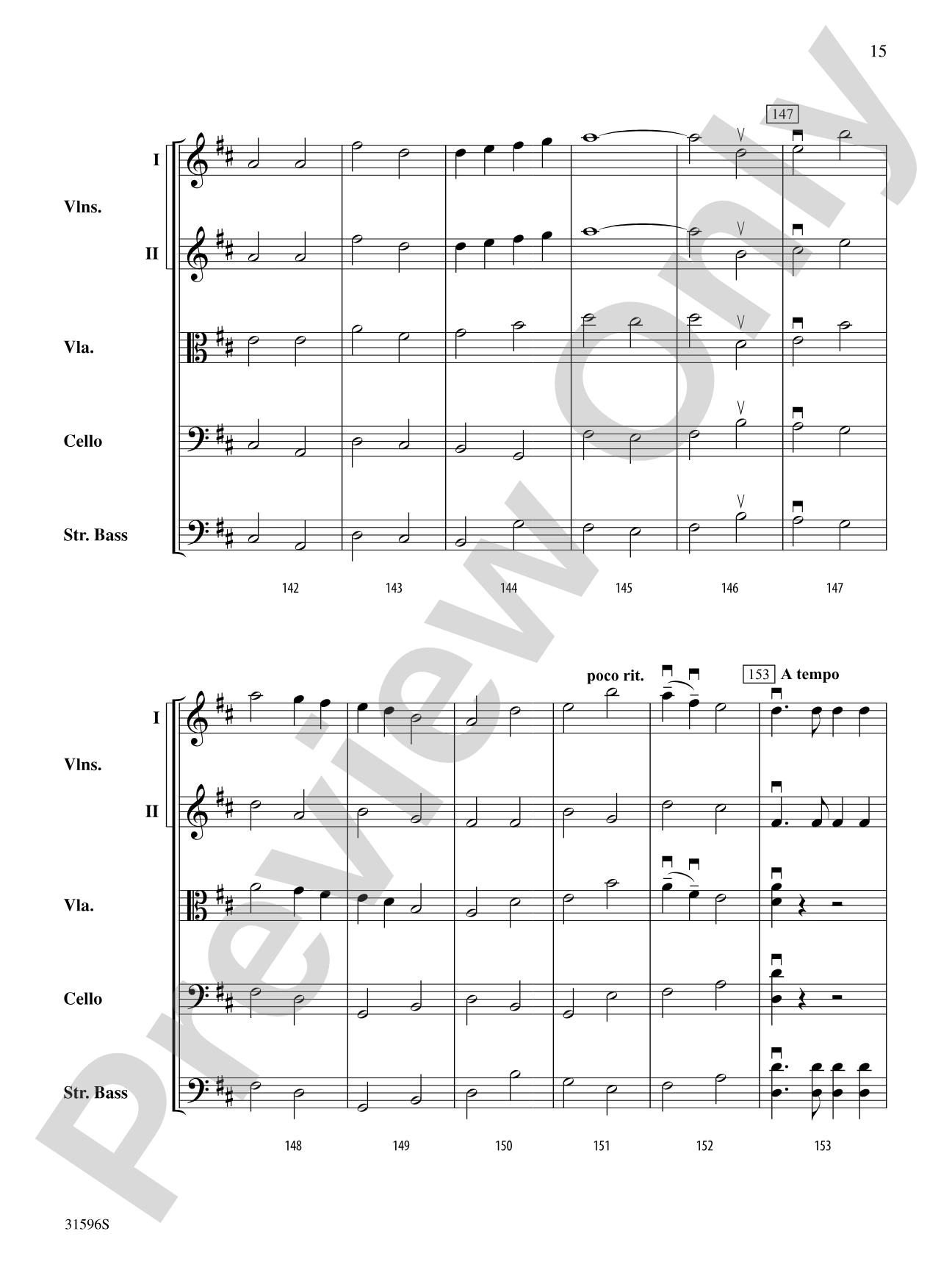 March from Suite No. 1: String Orchestra Conductor Score & Parts
