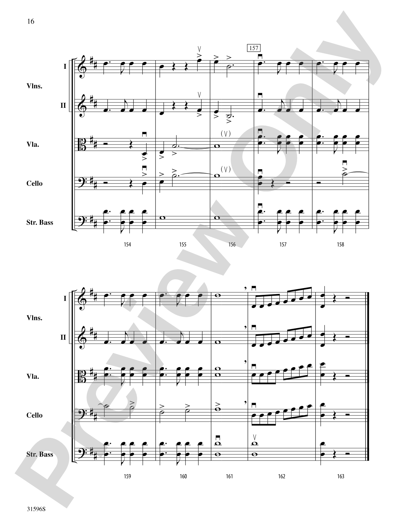 March from Suite No. 1: String Orchestra Conductor Score & Parts