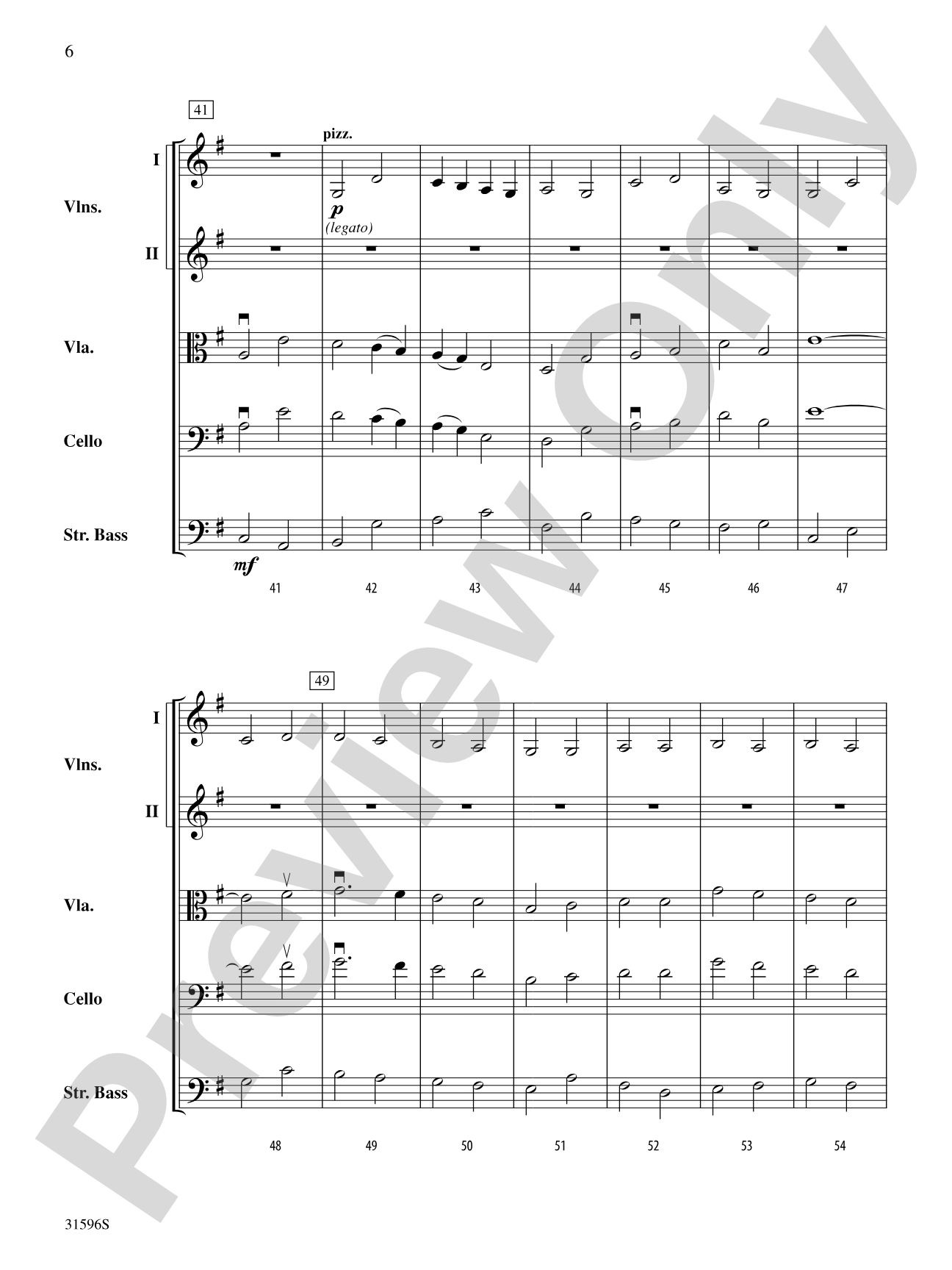 March from Suite No. 1: String Orchestra Conductor Score & Parts