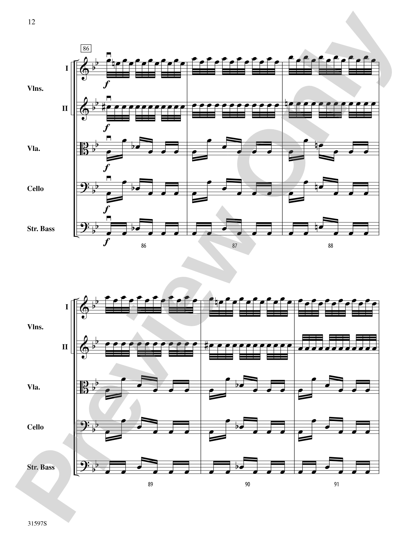 "Summer" from The Four Seasons: String Orchestra Conductor Score & Parts