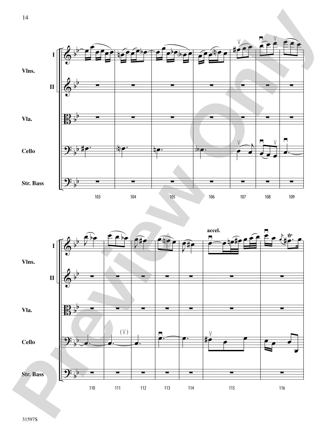 "Summer" from The Four Seasons: String Orchestra Conductor Score & Parts