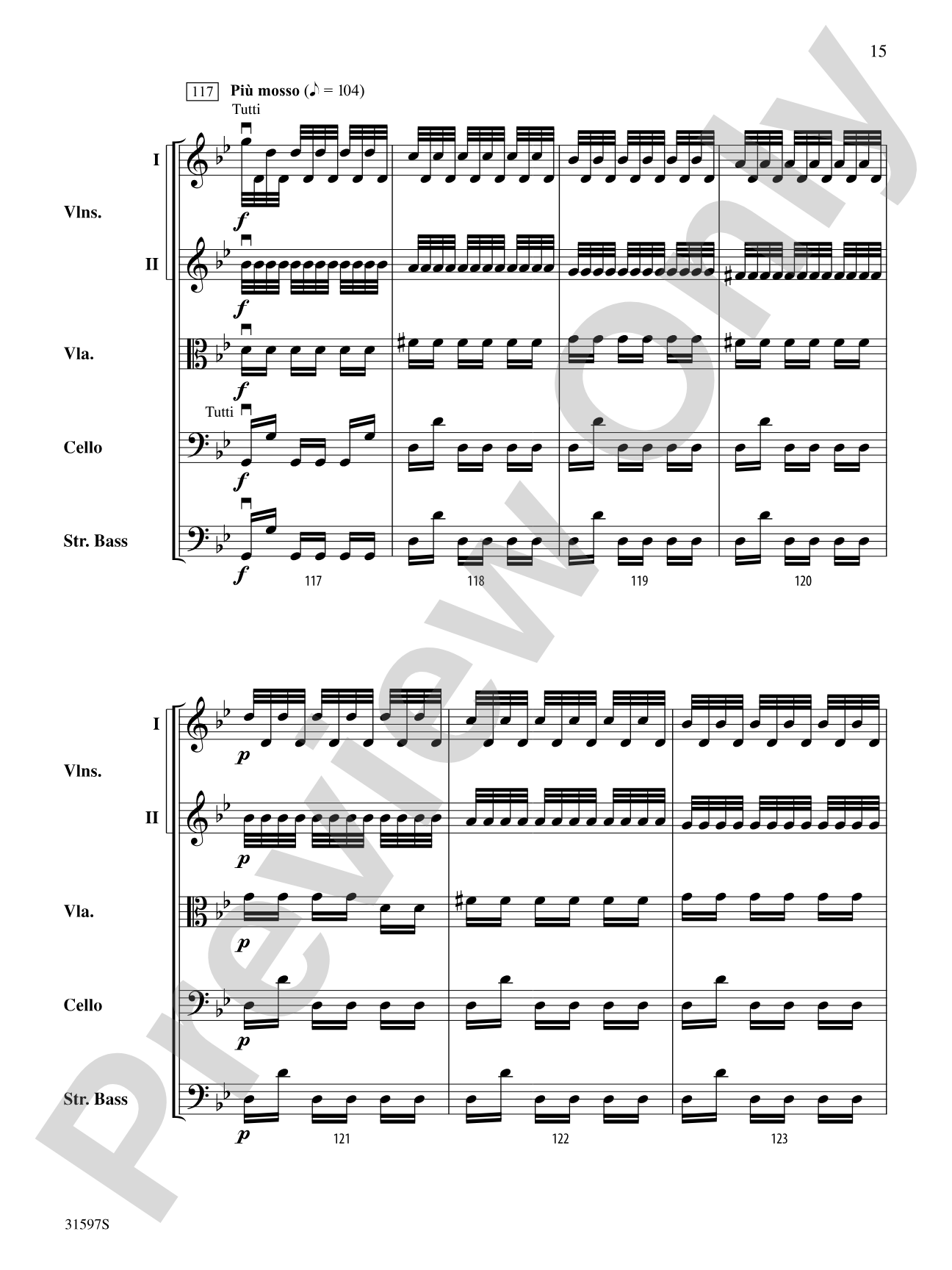 "Summer" from The Four Seasons: String Orchestra Conductor Score & Parts