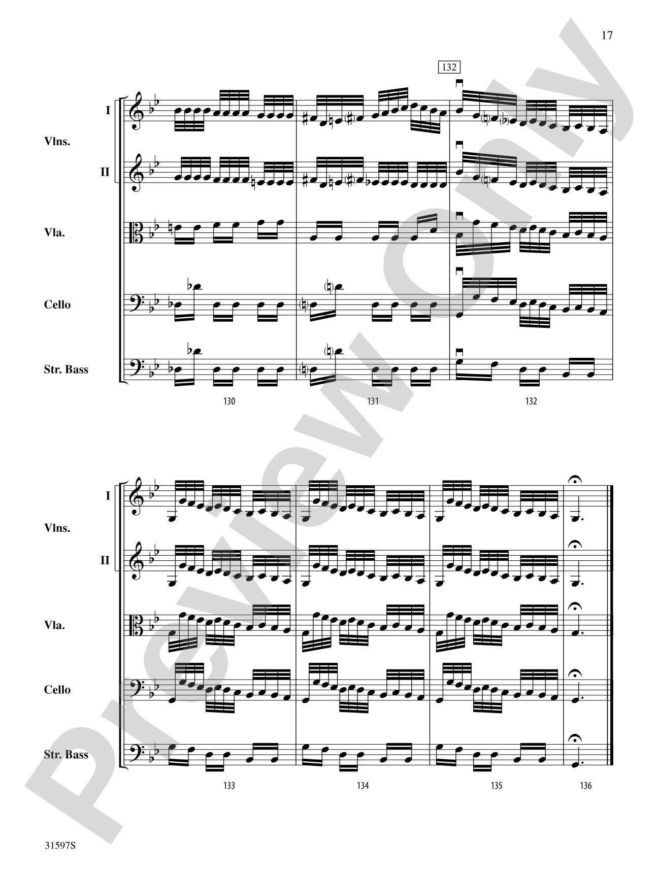 "Summer" from The Four Seasons: String Orchestra Conductor Score & Parts