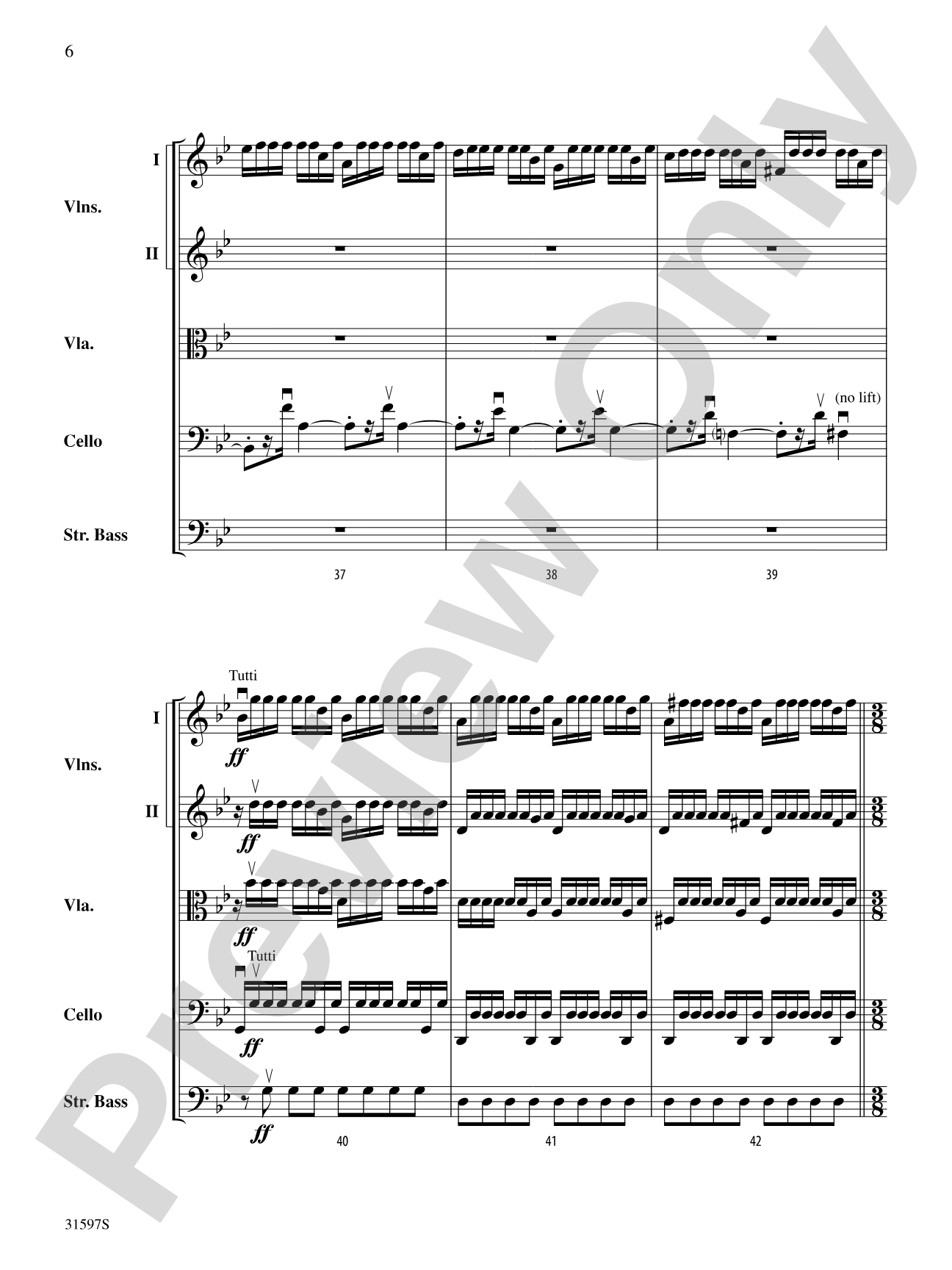 "Summer" from The Four Seasons: String Orchestra Conductor Score & Parts
