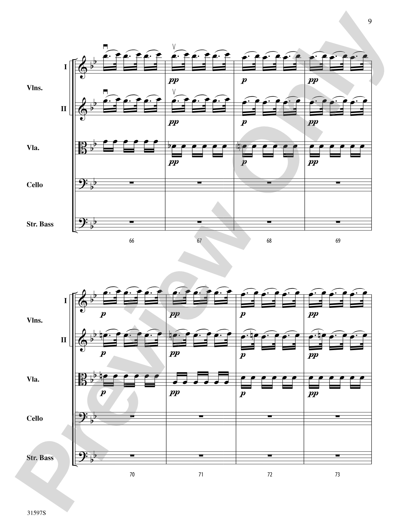 "Summer" from The Four Seasons: String Orchestra Conductor Score & Parts