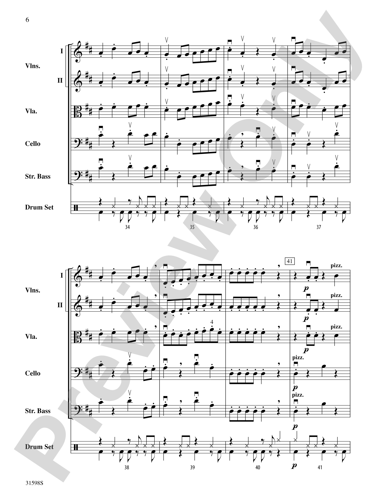 Porcupine Pantomime: String Orchestra Conductor Score & Parts
