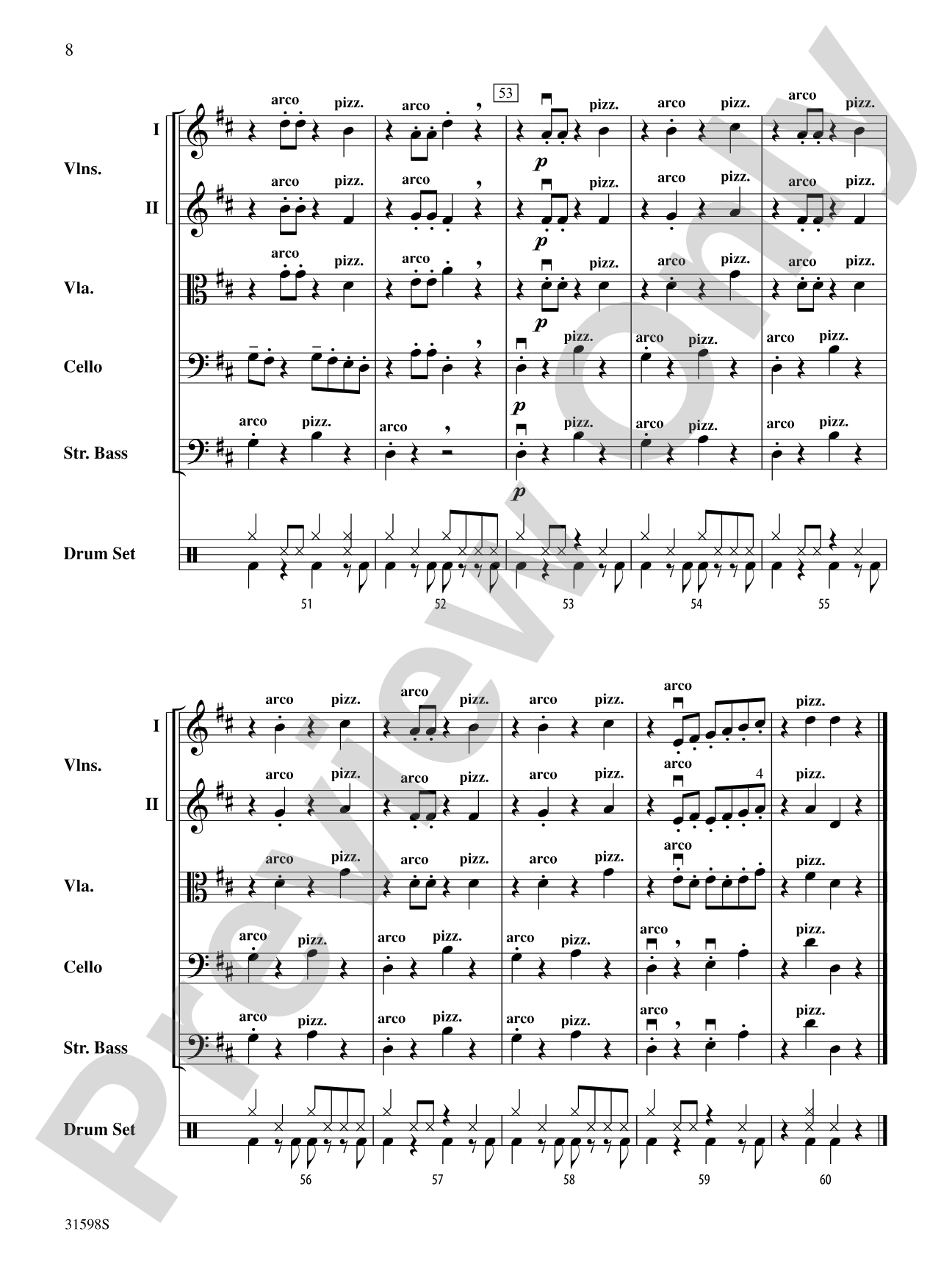 Porcupine Pantomime: String Orchestra Conductor Score & Parts